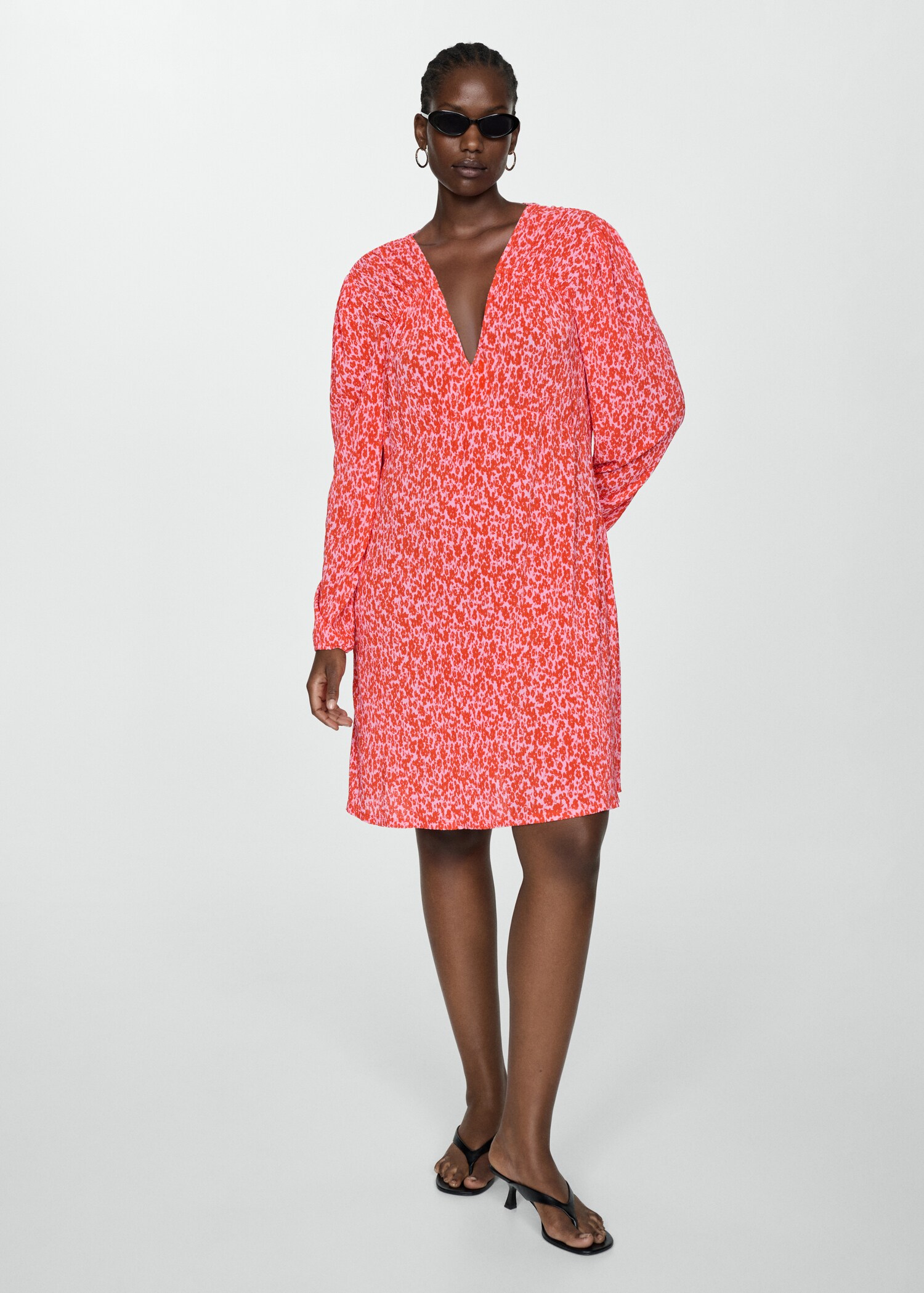 Floral print dress - Details of the article 3