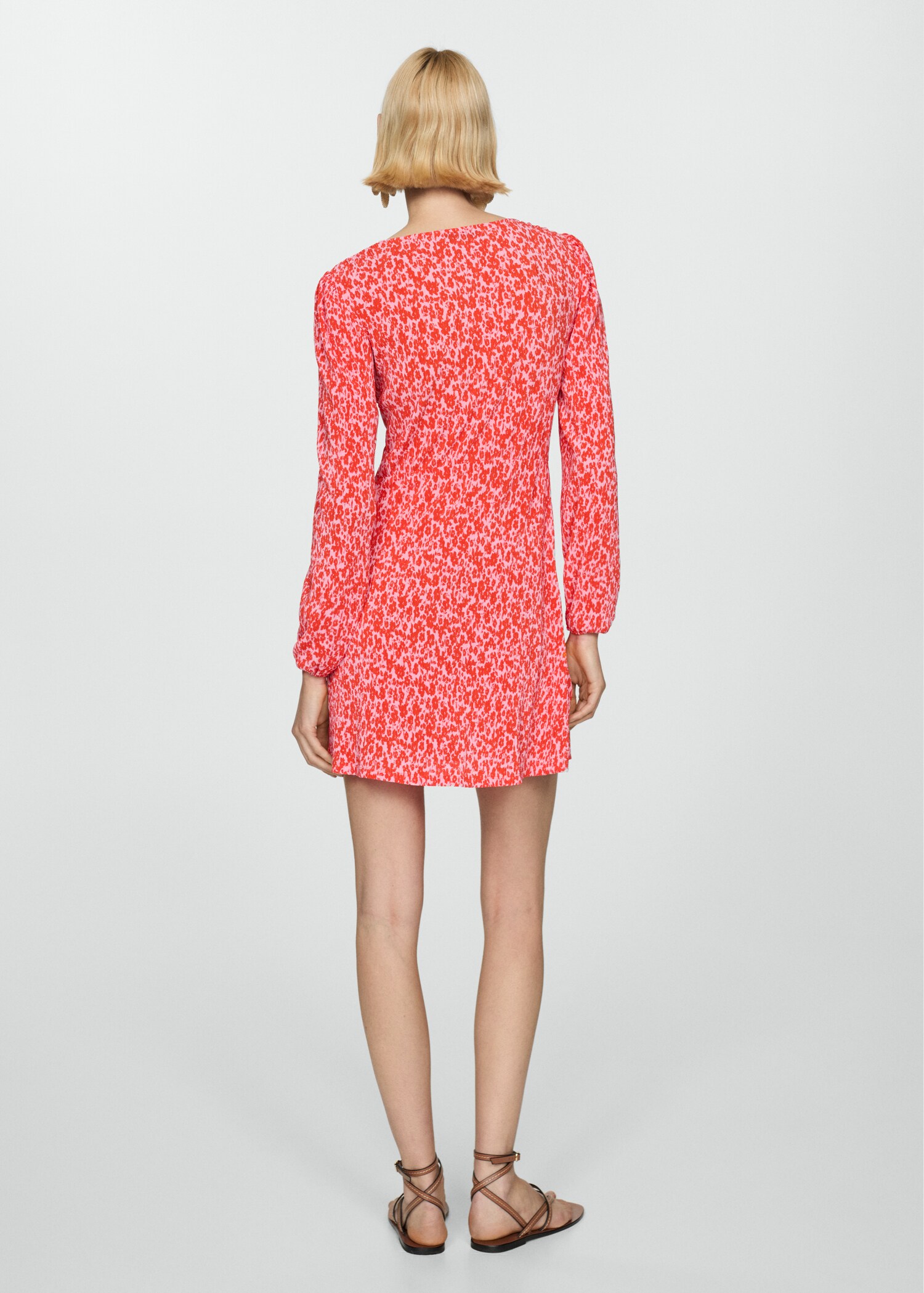 Floral print dress - Reverse of the article