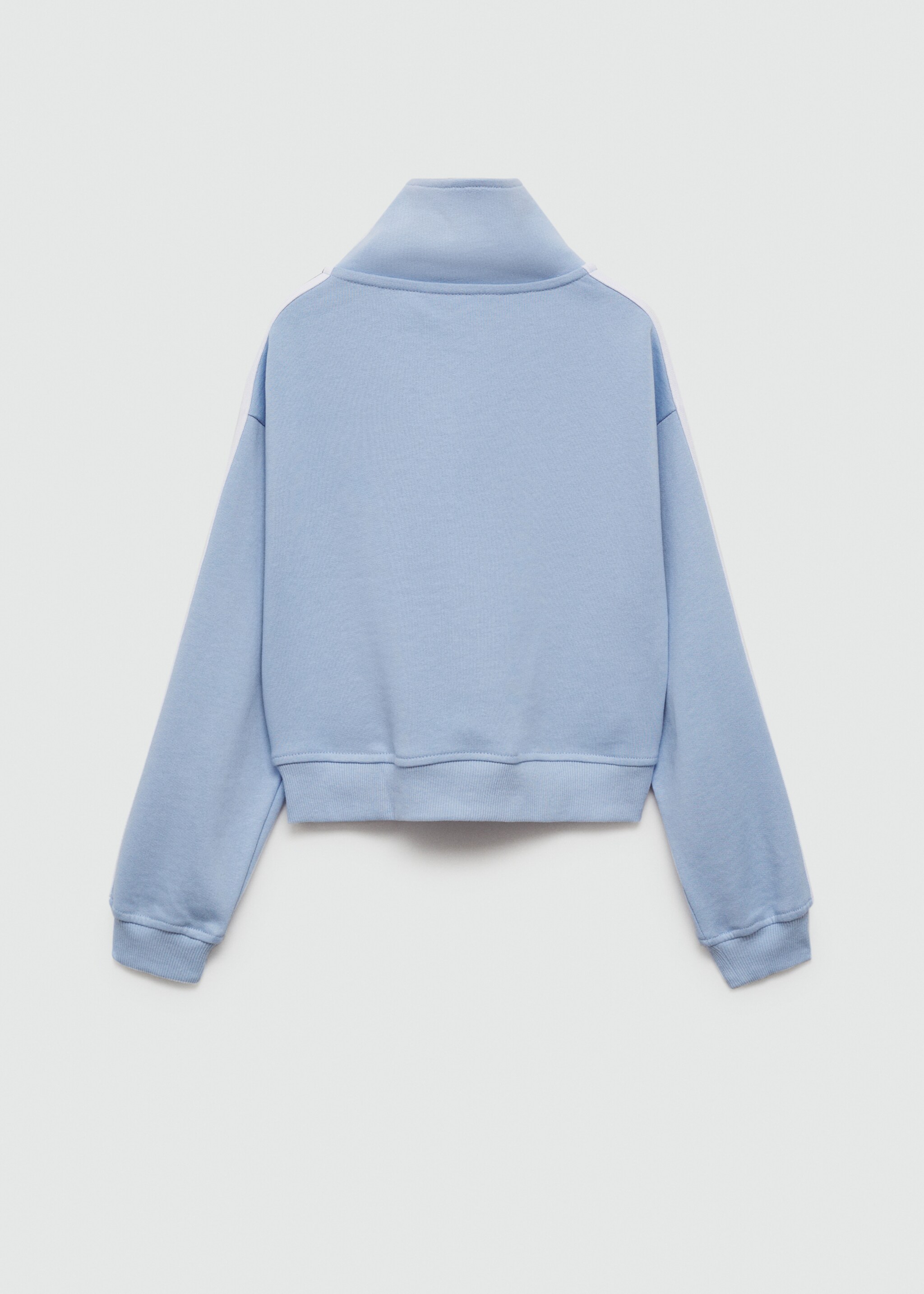Baumwoll-Sweatshirt mit Reißverschluss - Rückseite des Artikels