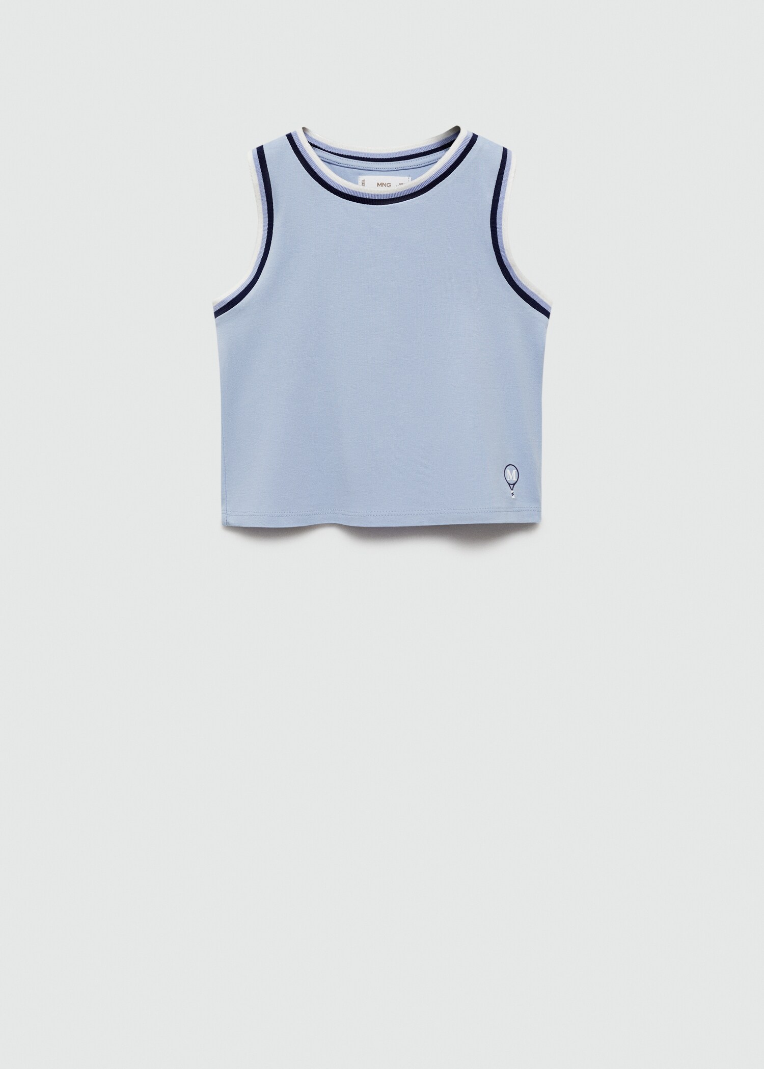 Tank top with embroidered detail - Article without model