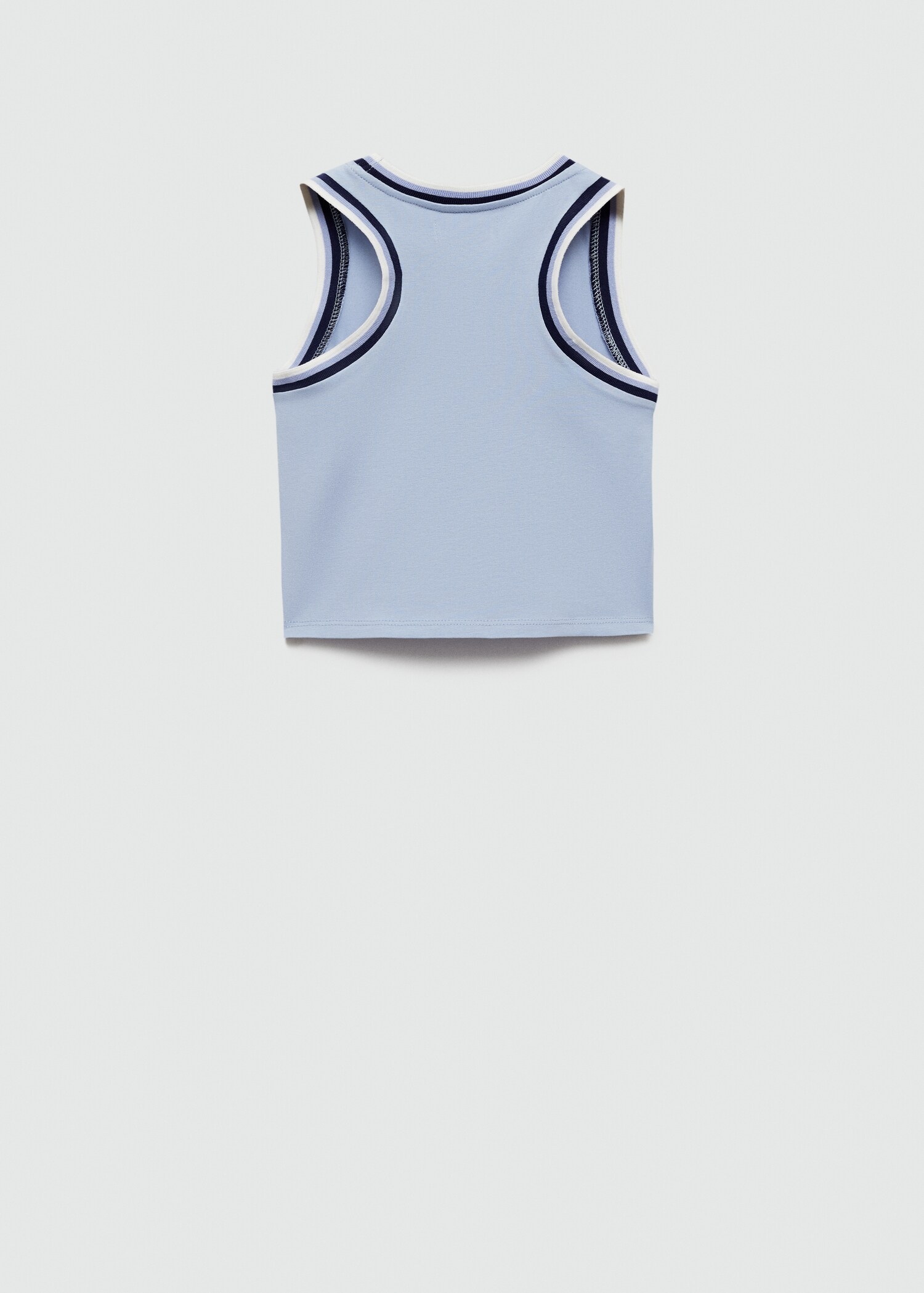 Tank top with embroidered detail - Reverse of the article
