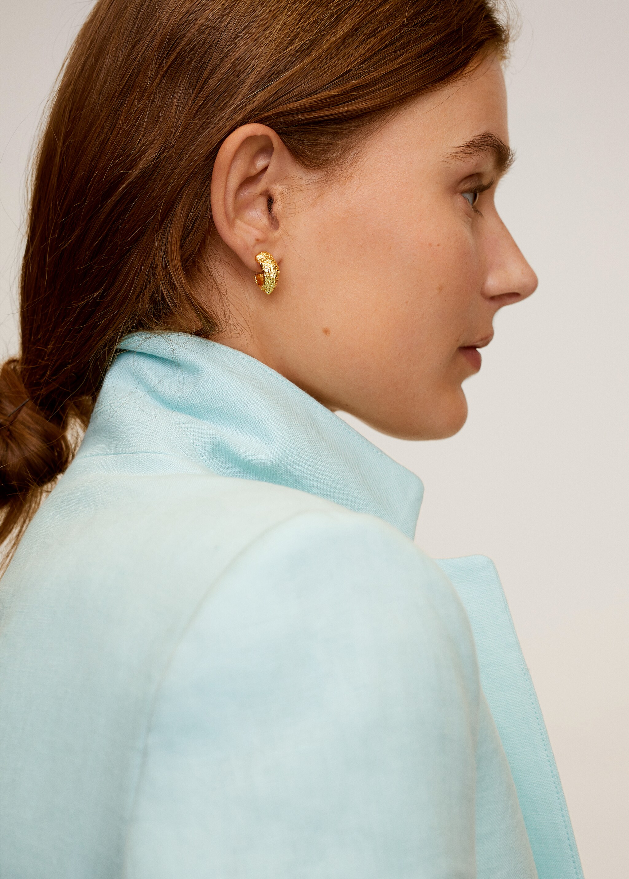 Linen button blazer - Details of the article 1