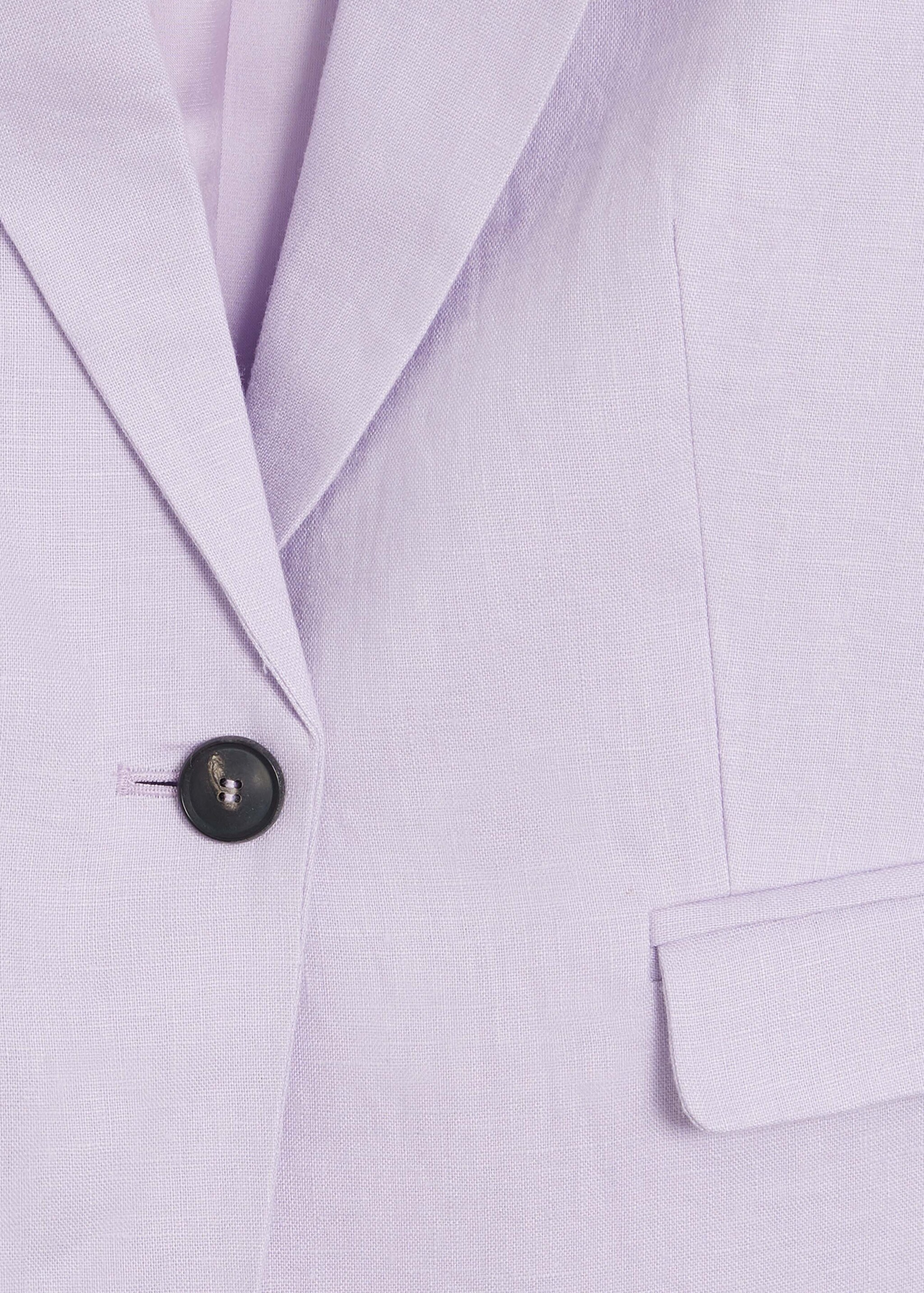 Linen button blazer - Details of the article 0