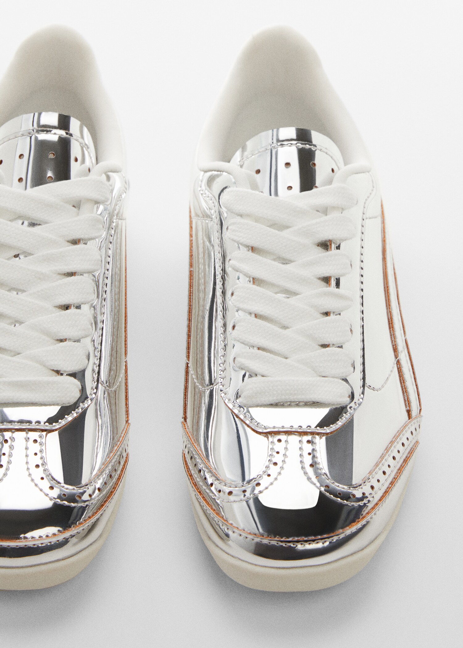Metallic lace-up sneakers - Details of the article 2