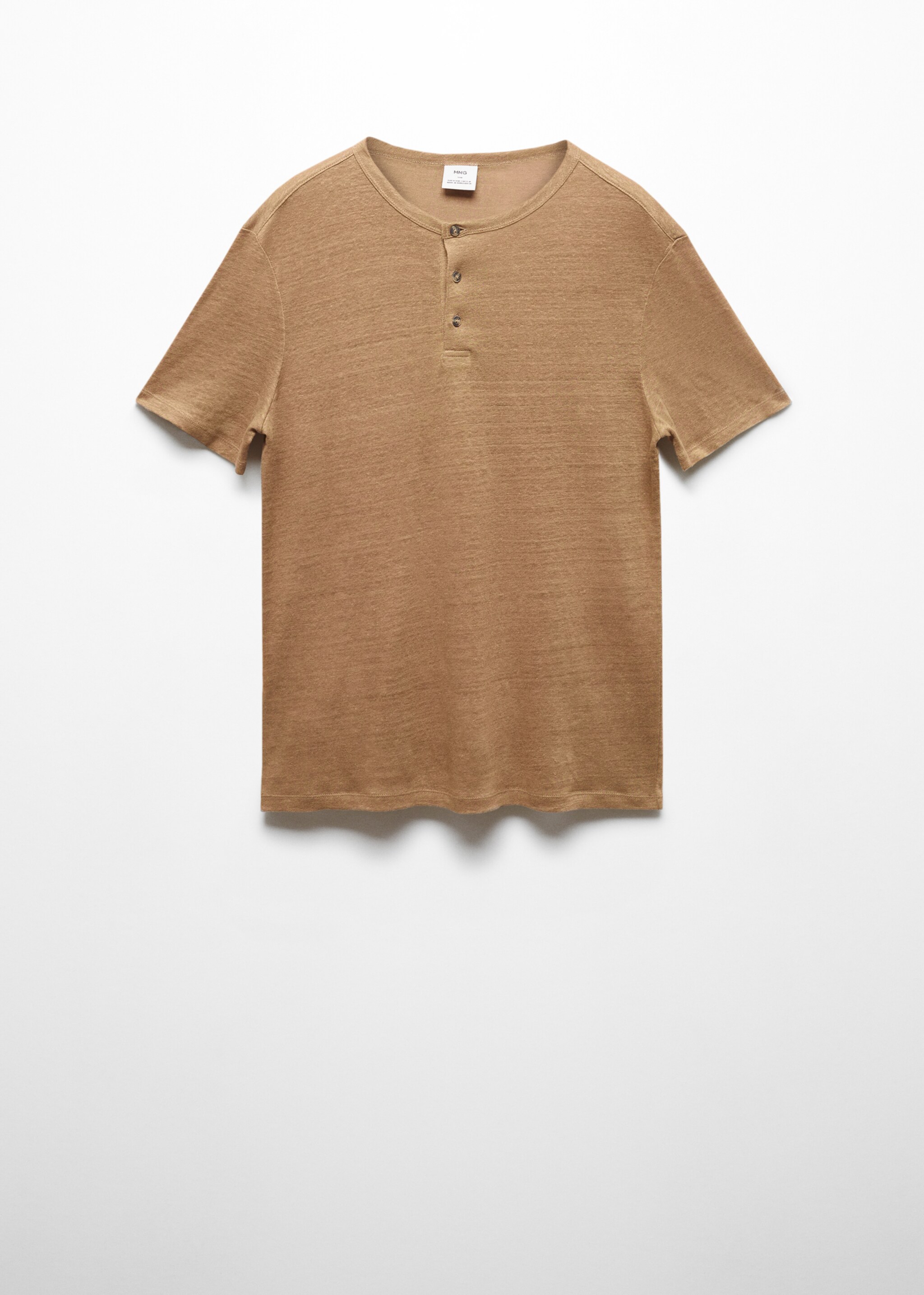 T-shirt slim-fit 100 % lin - Article sans modèle