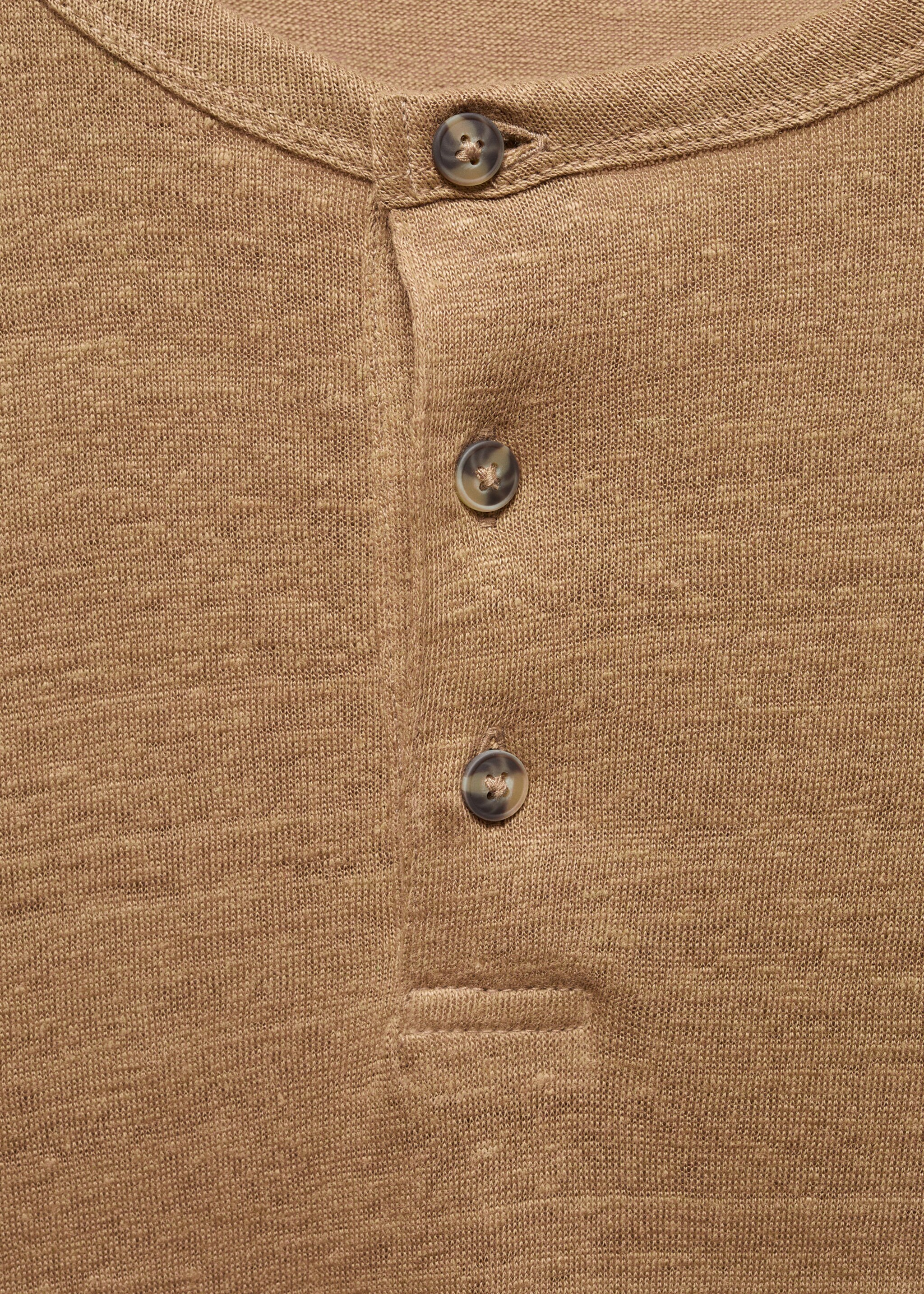 T-shirt slim-fit 100 % lin - Détail de l'article 8