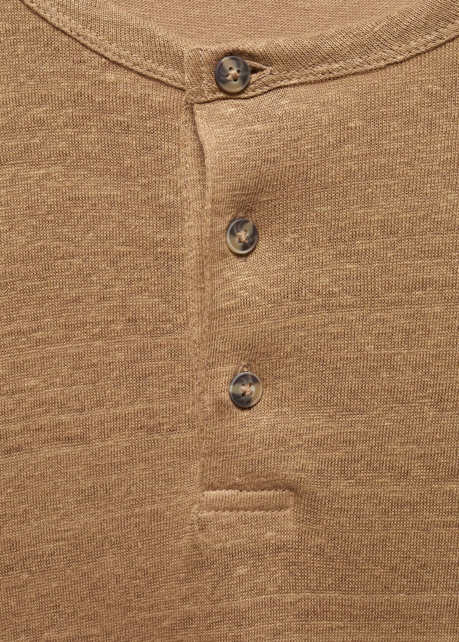 T-shirt slim-fit 100 % lin - Détail de l'article 8