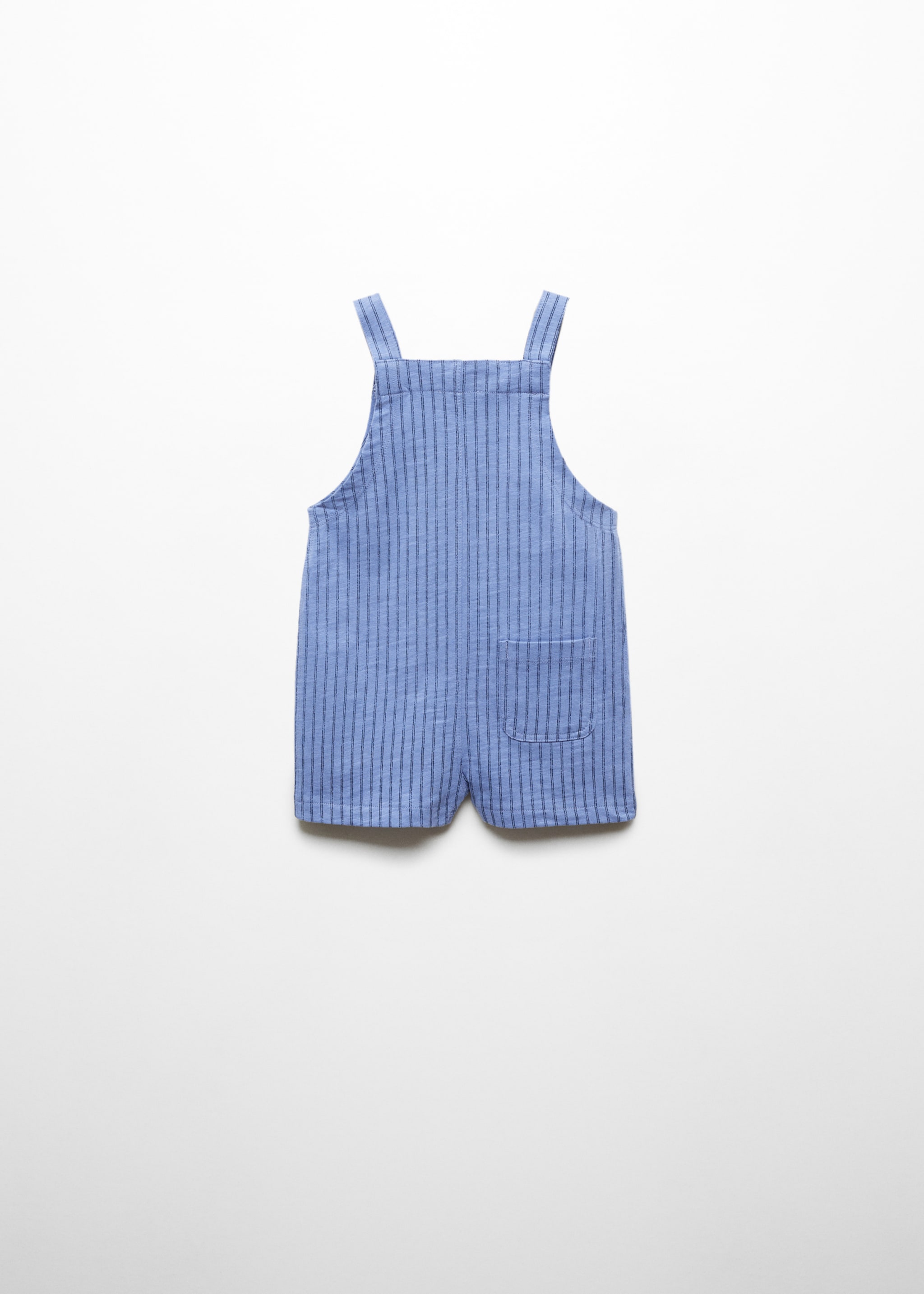 Striped cotton dungarees - Reverse of the article