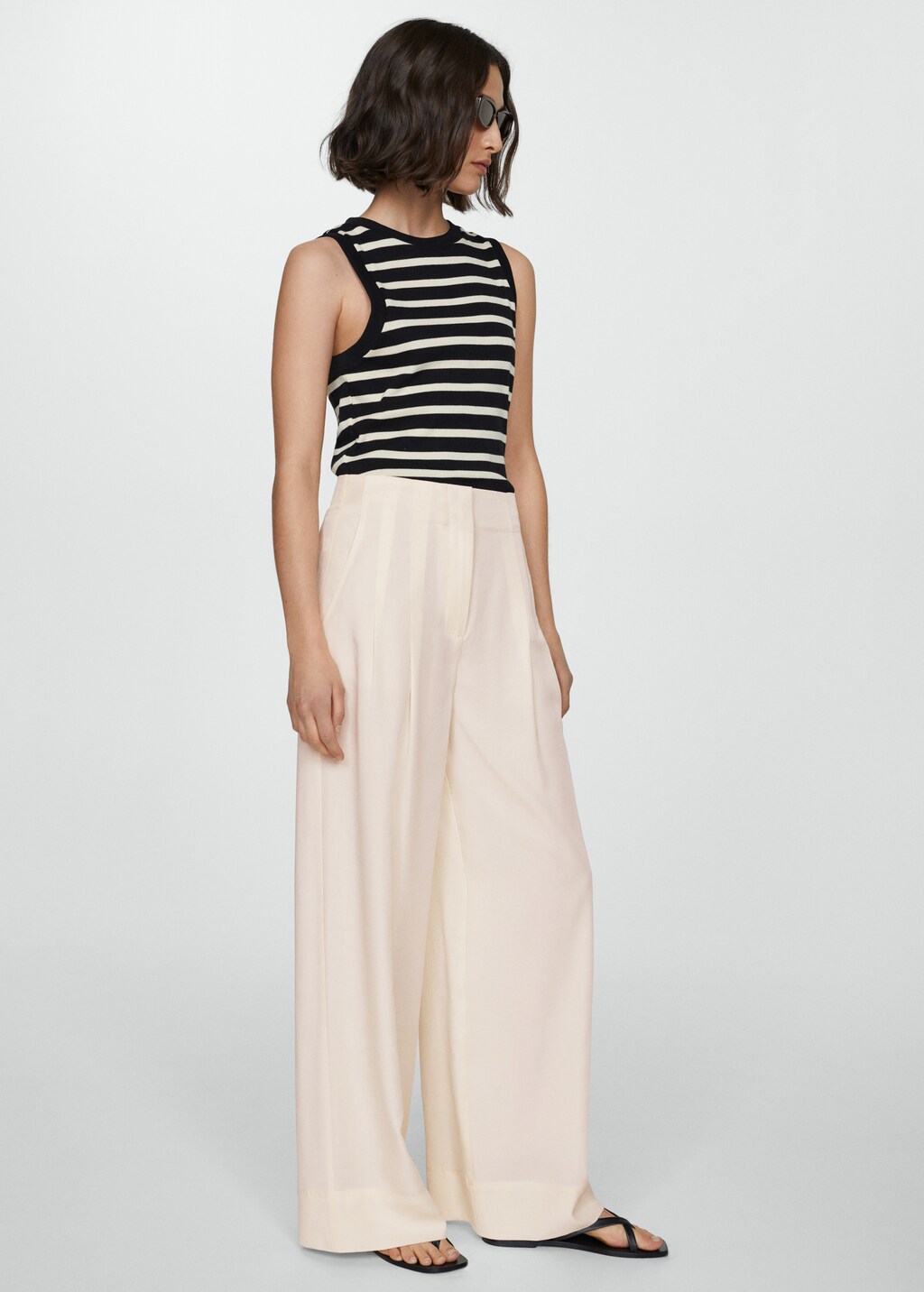 Darts lyocell pants - Women | MANGO OUTLET USA