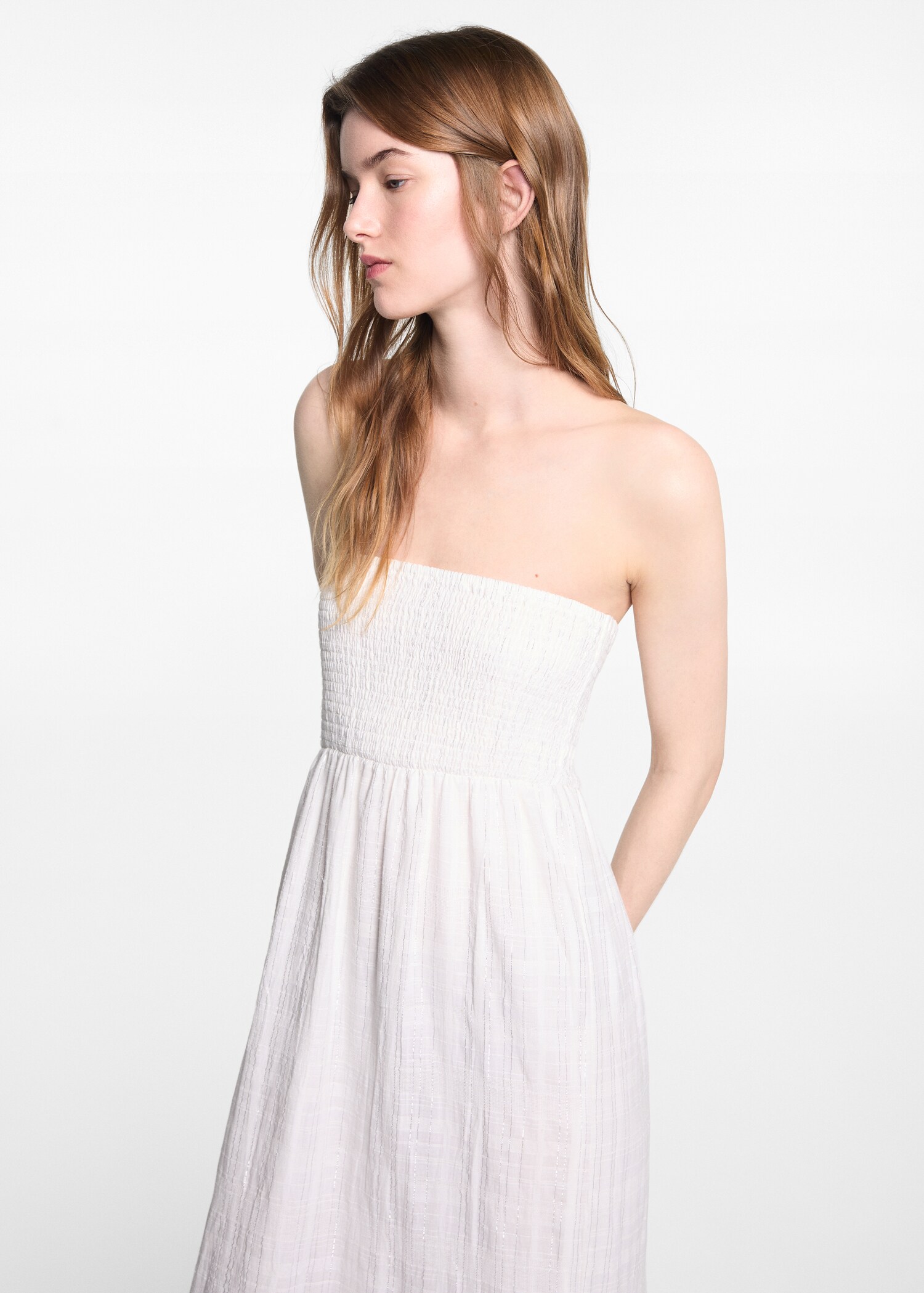 Long lurex dress - Medium plane