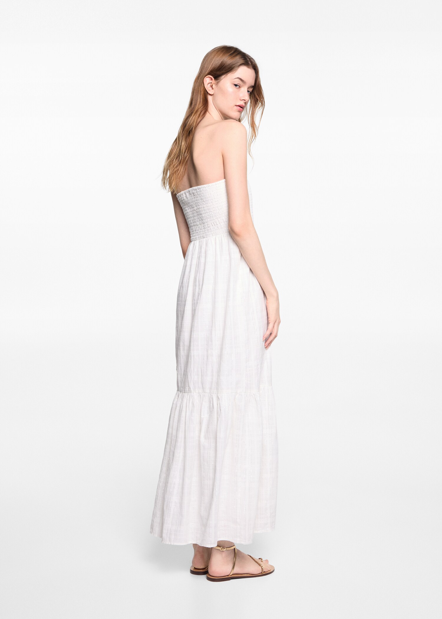 Long lurex dress - Reverse of the article