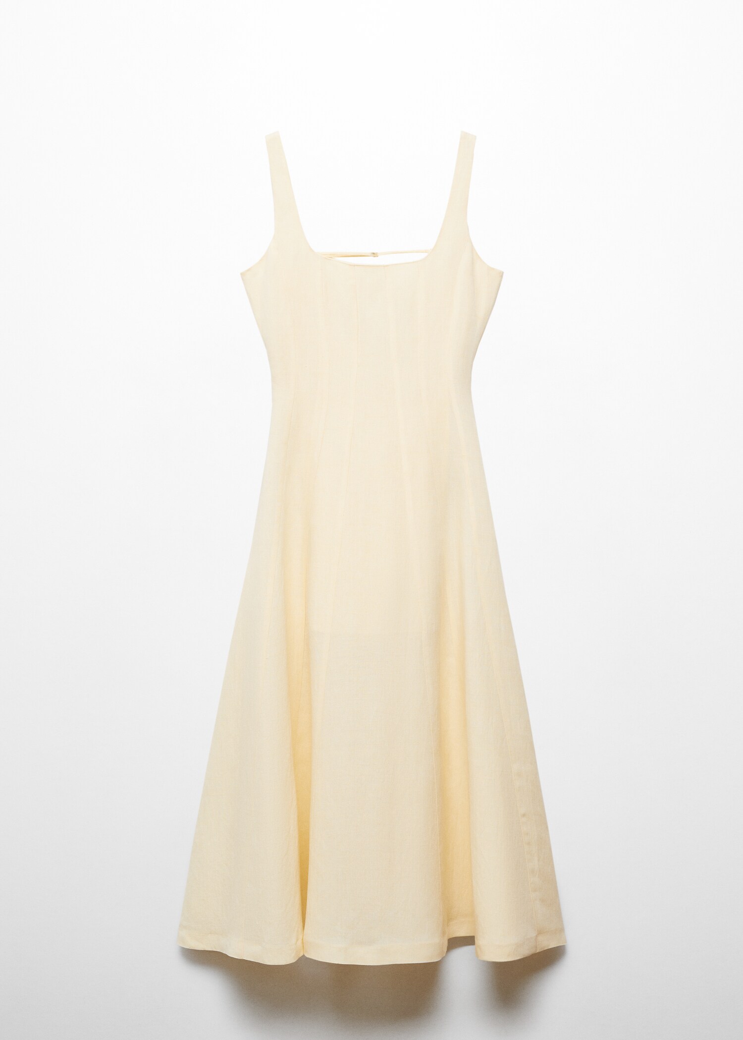 Open-back linen dress - Article without model