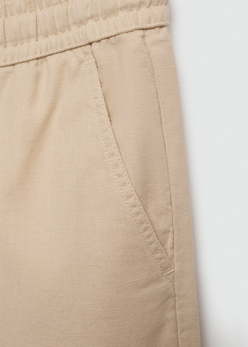 Linen-blend elastic waist trousers - Boys | MANGO OUTLET USA Linen-blend elastic waist trousers - Boys | MANGO OUTLET USA