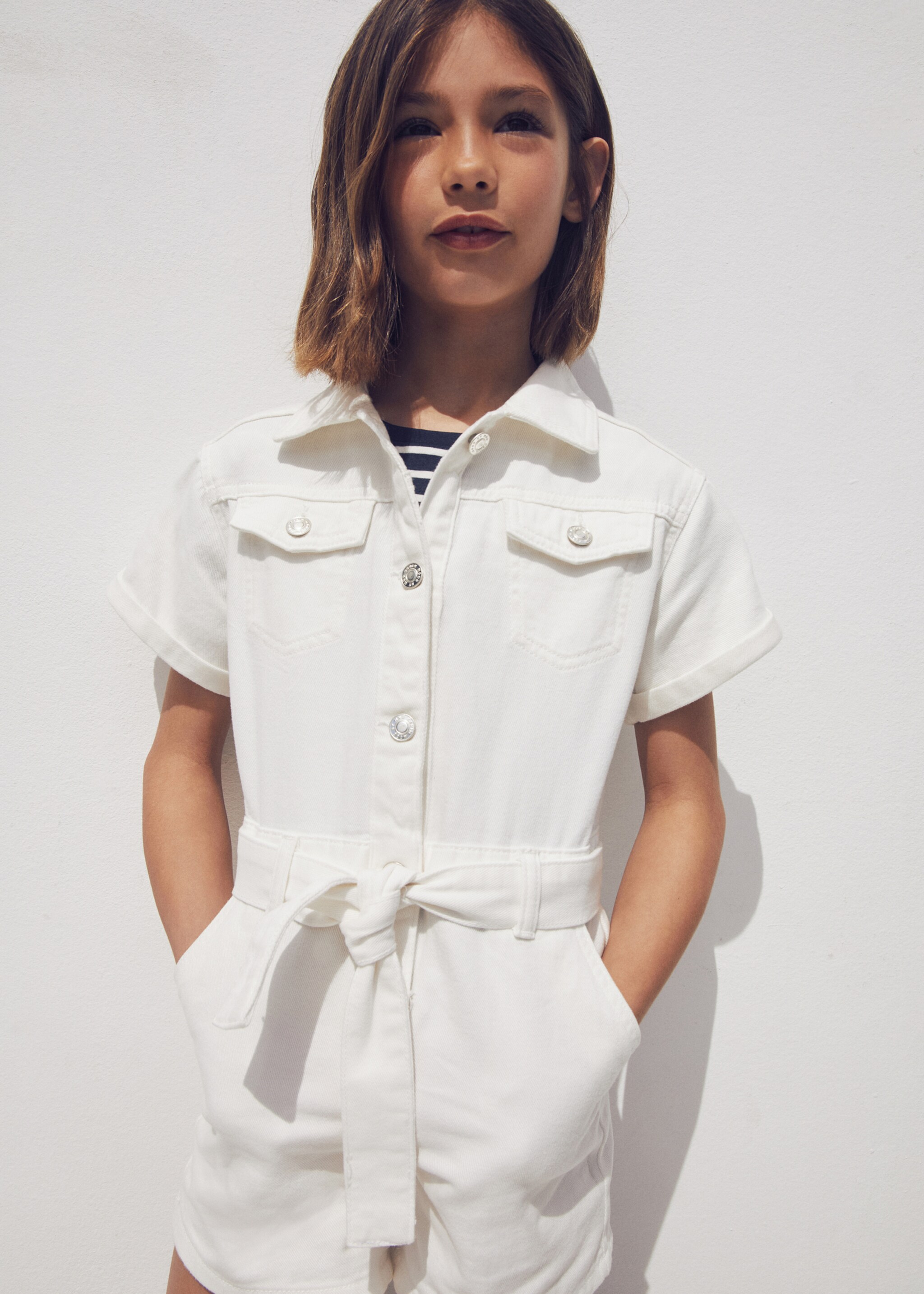Denim jumpsuit belt - Details of the article 5