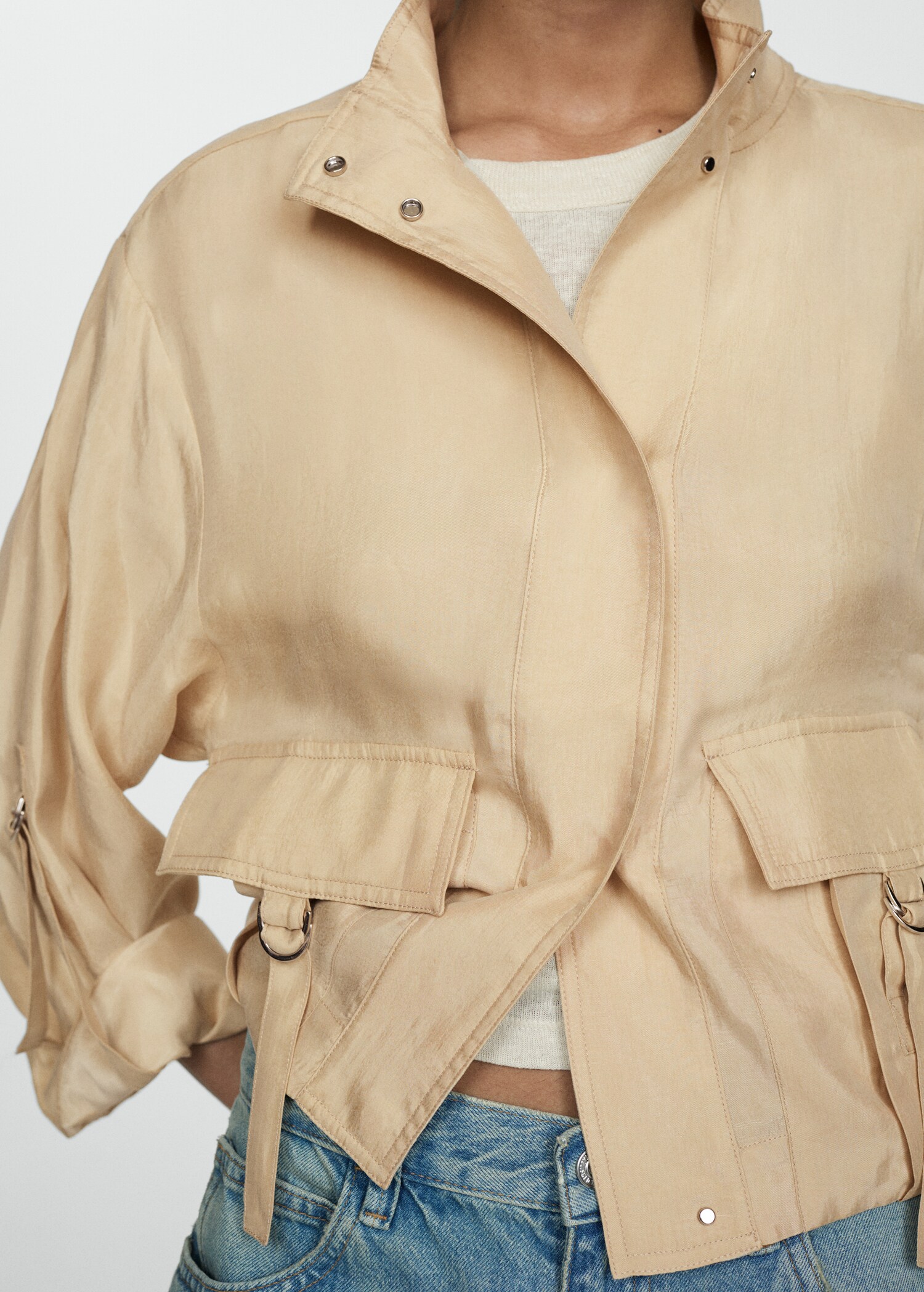 Jacke aus Lyocell mit Taschen - Detail des Artikels 6