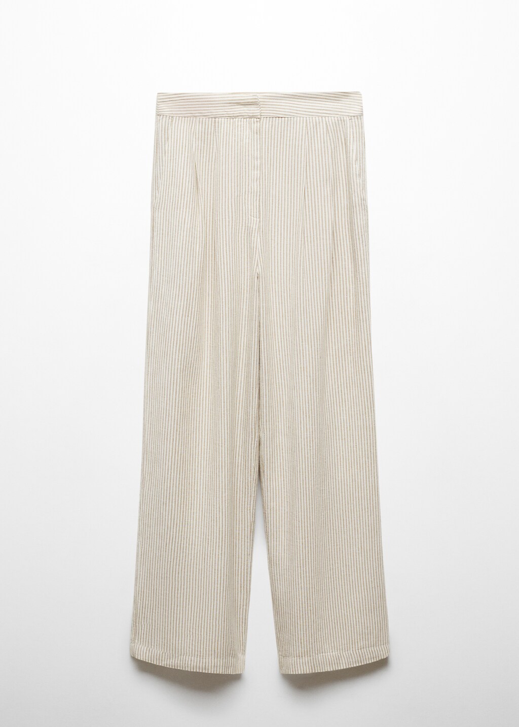 Striped linen suit pants - Women | MANGO OUTLET USA