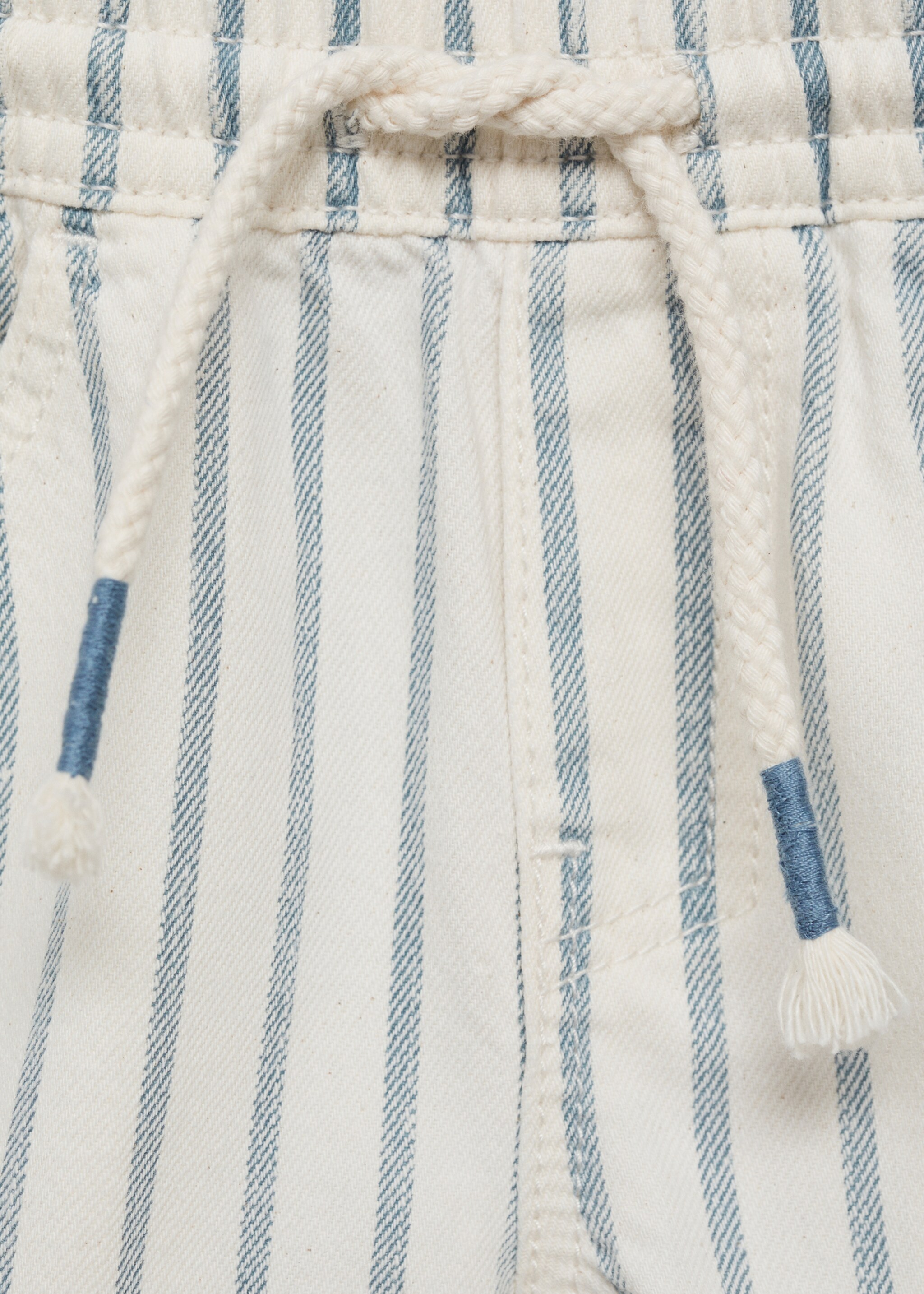 Striped cotton Bermuda shorts - Details of the article 8