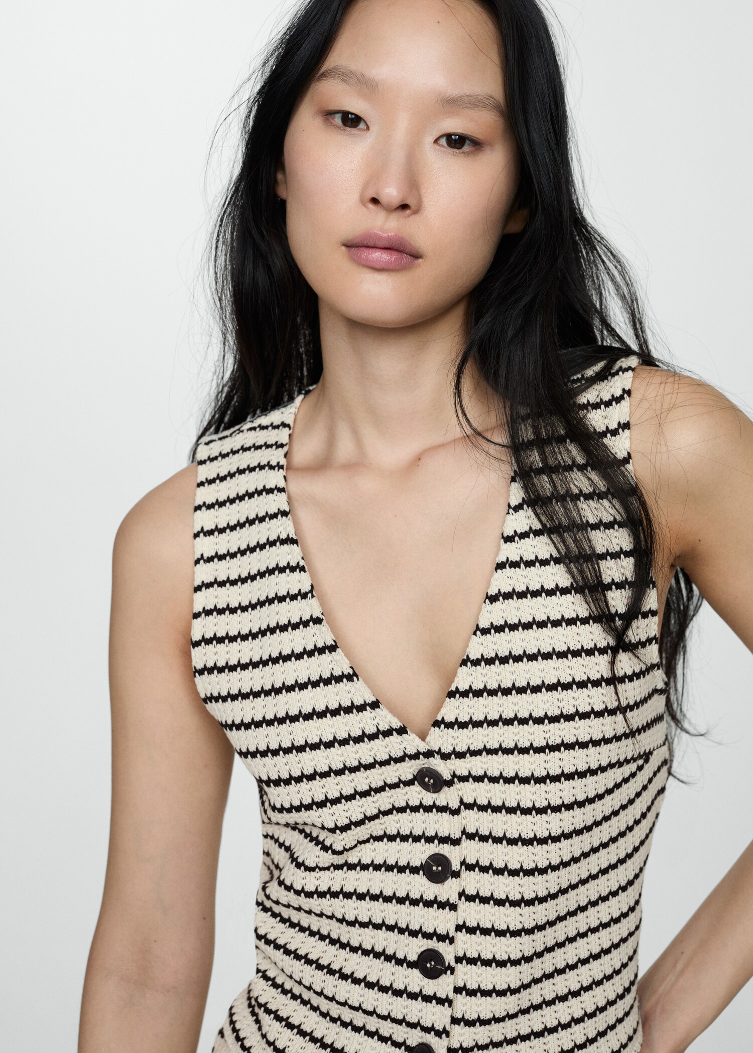 Striped crochet top - Details of the article 1