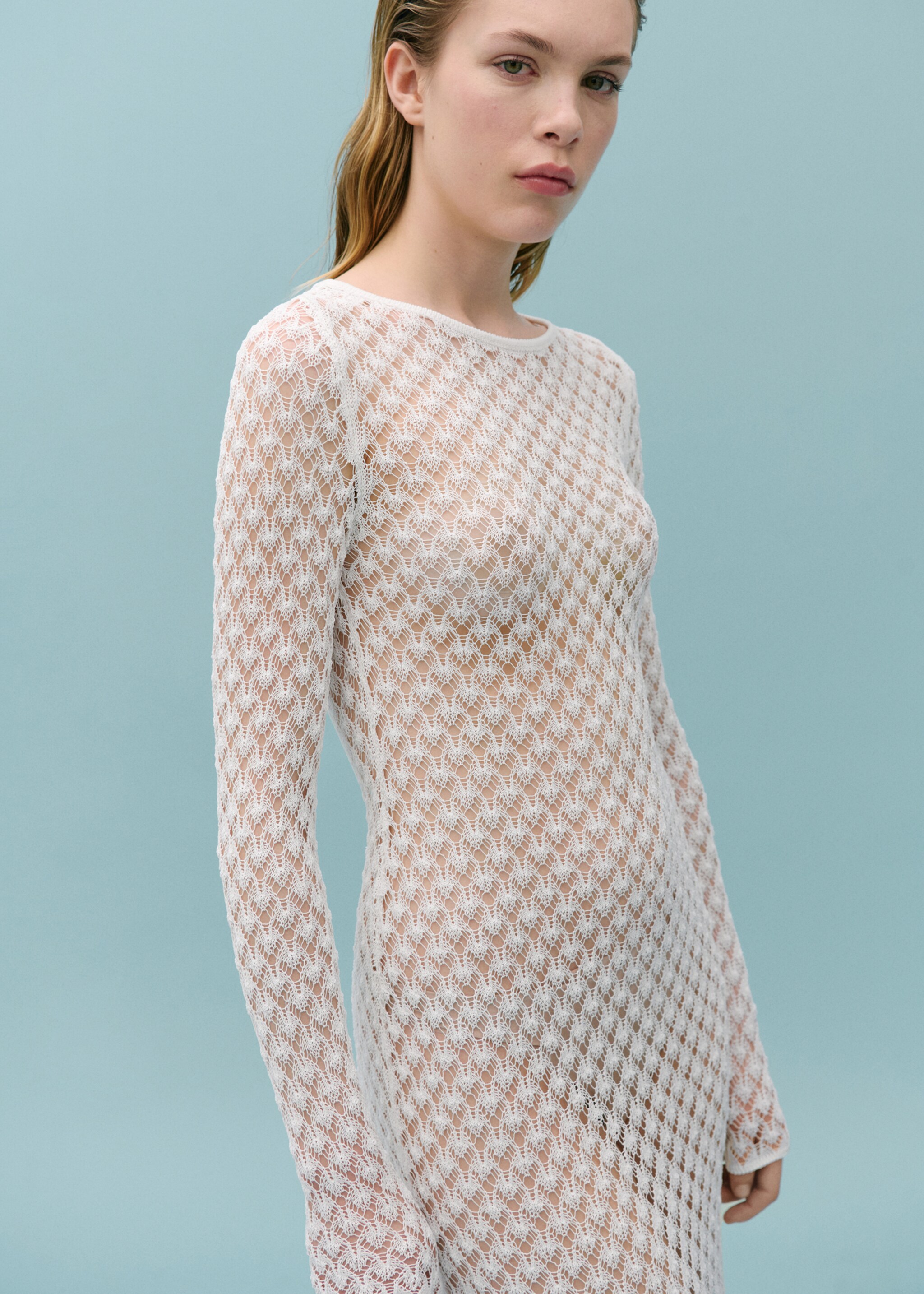 Open back crochet dress - Details of the article 1