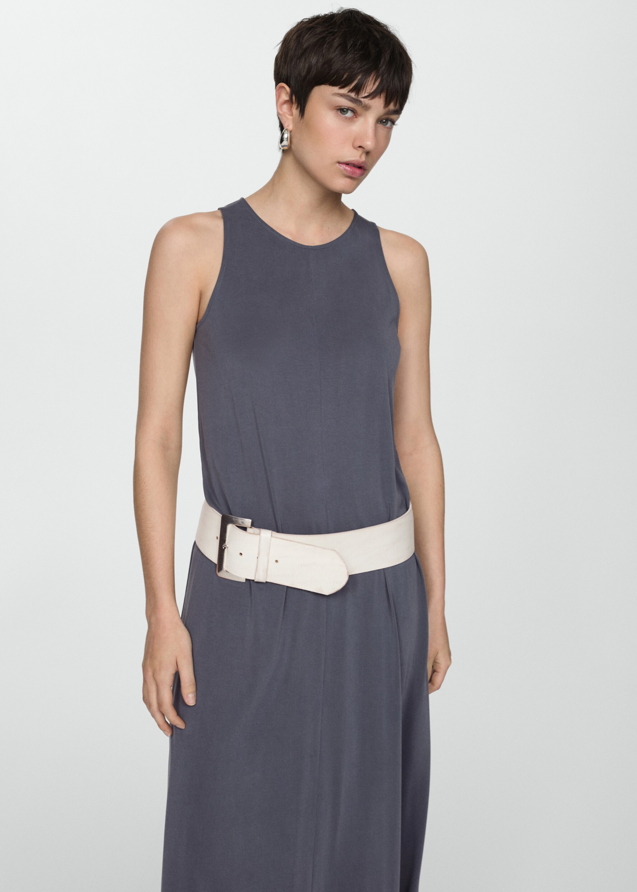 Long dress with straps - Medium plane