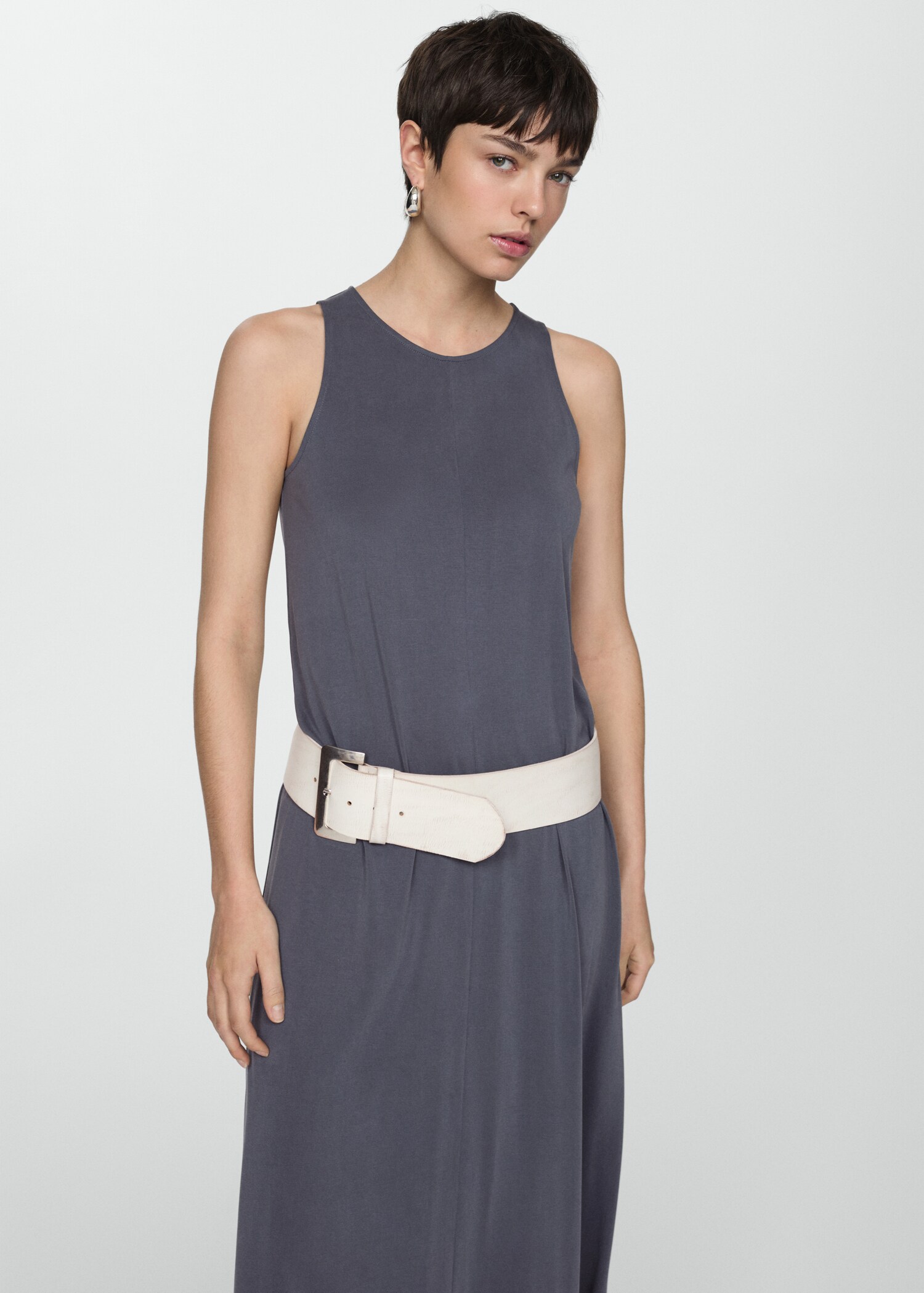 Long dress with straps - Medium plane