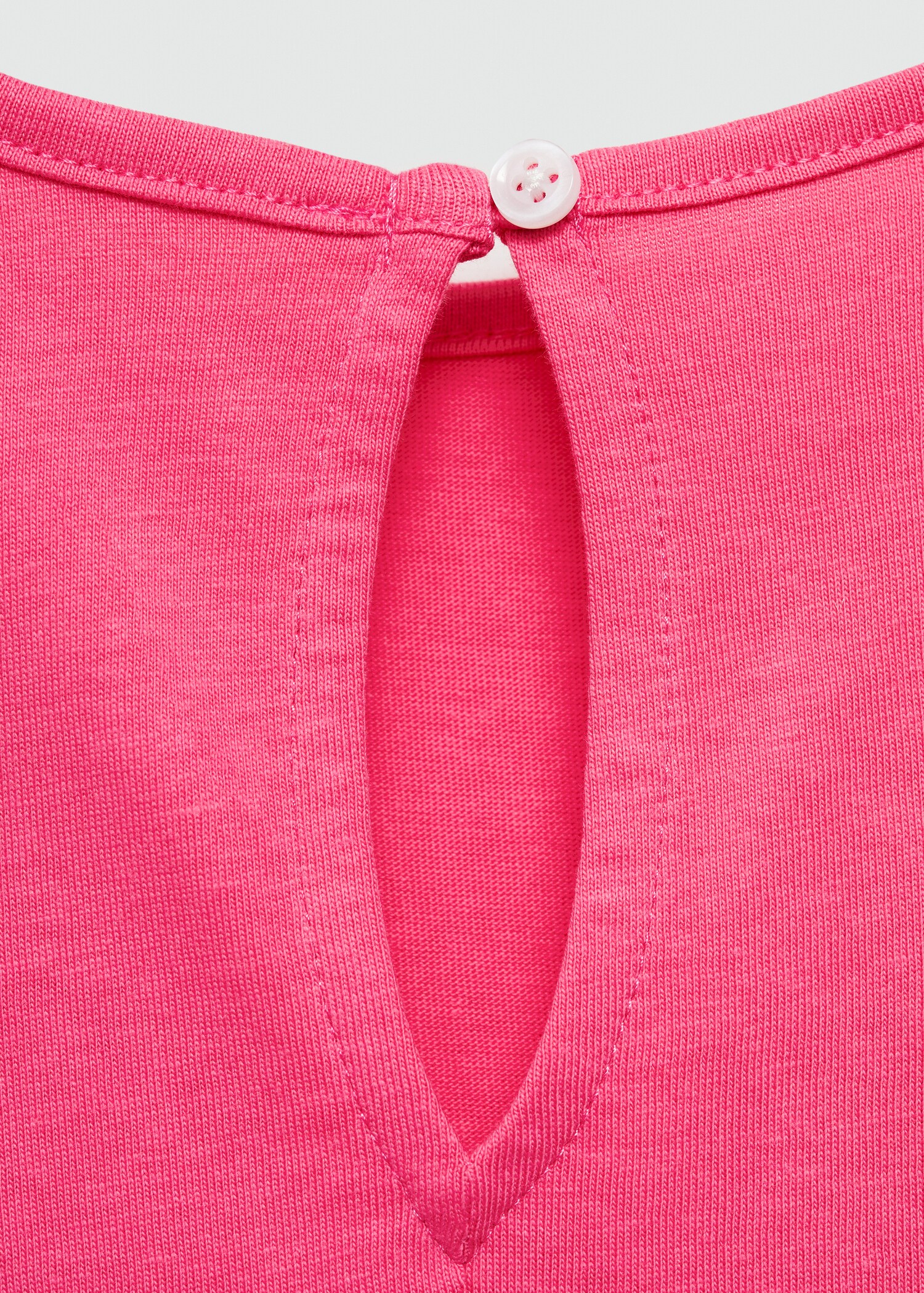 Baumwollkleid mit Rüschen - Rückseite des Artikels