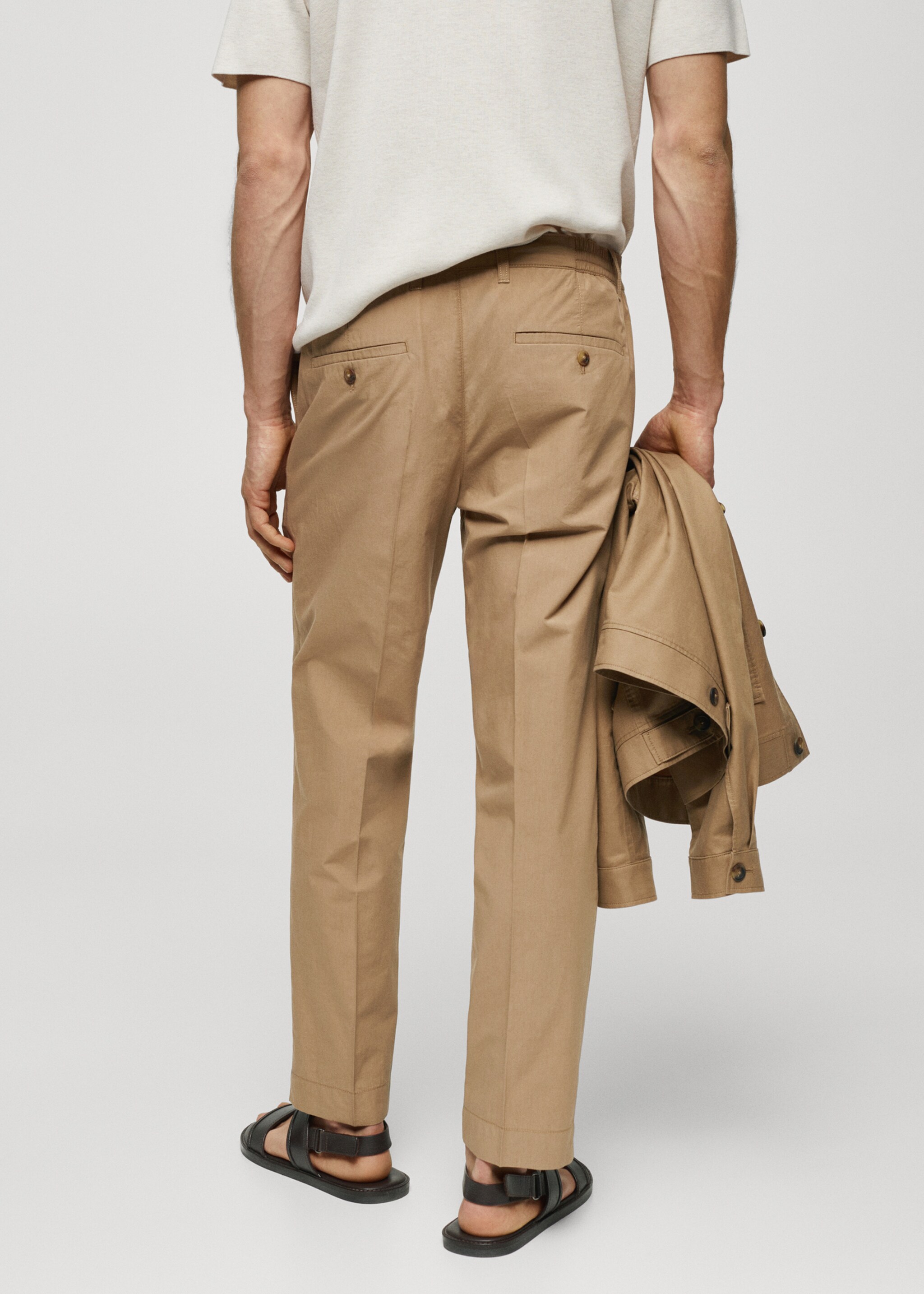Pantaloni slim-fit 100% cotone - Retro dell'articolo