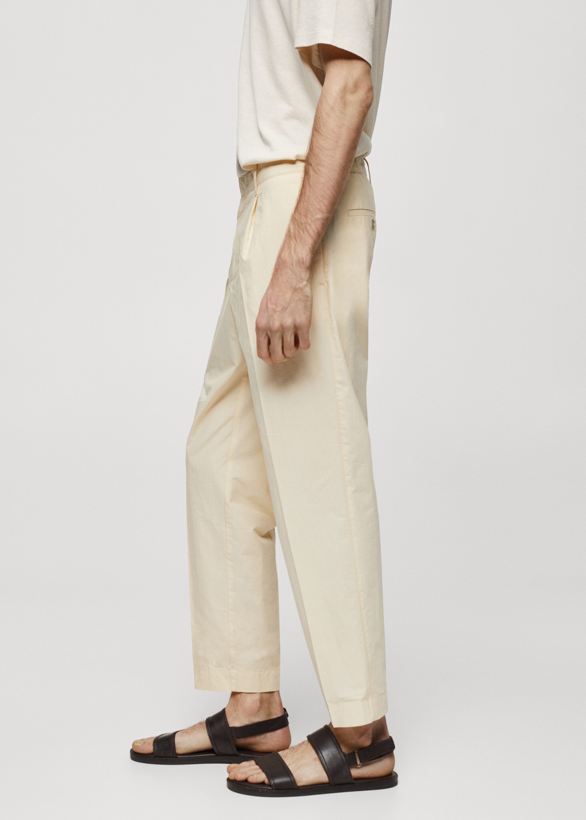 Pantaloni slim fit 100% bumbac - Detaliu al articolului 2