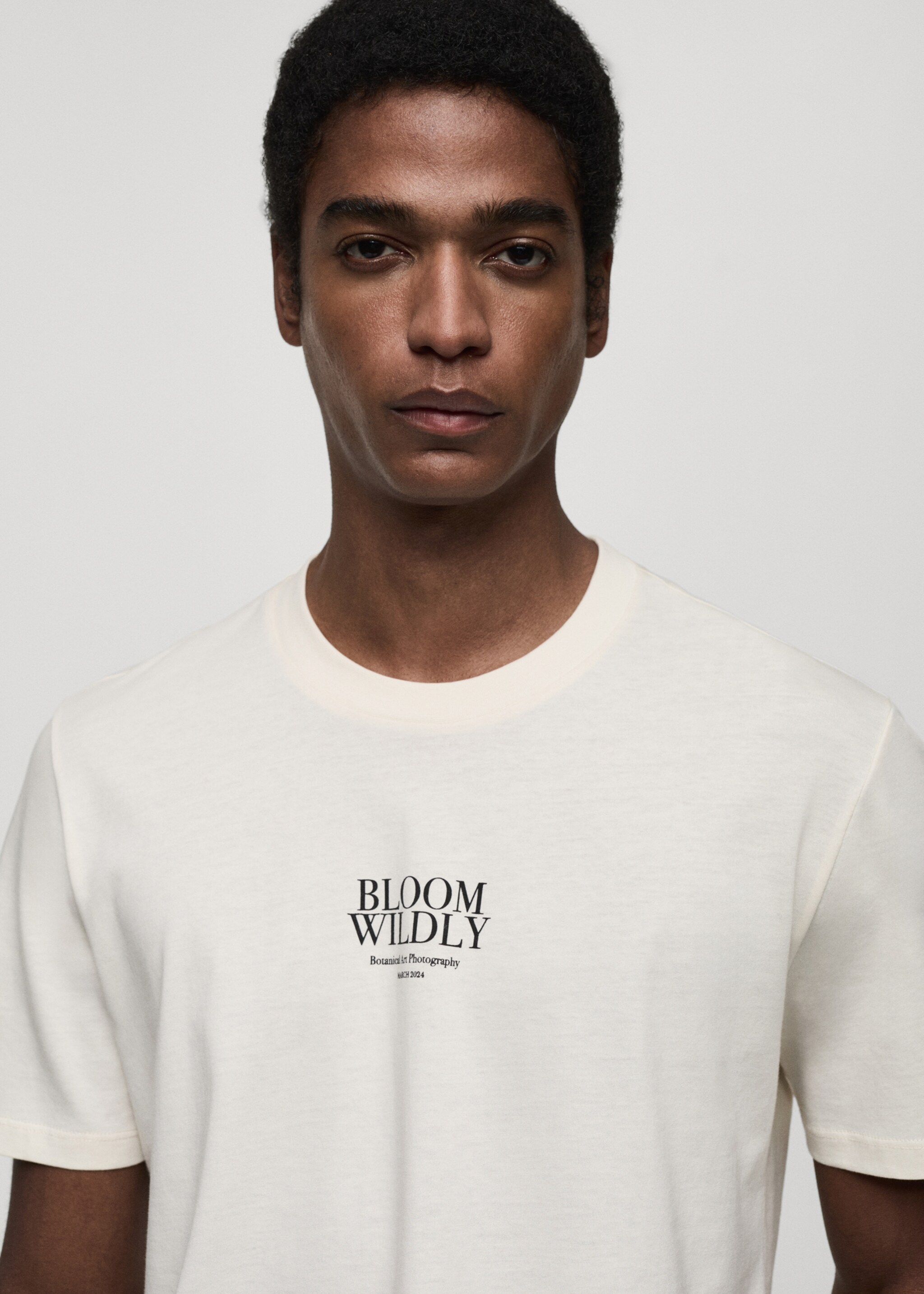 Printed slim-fit t-shirt - Details of the article 1