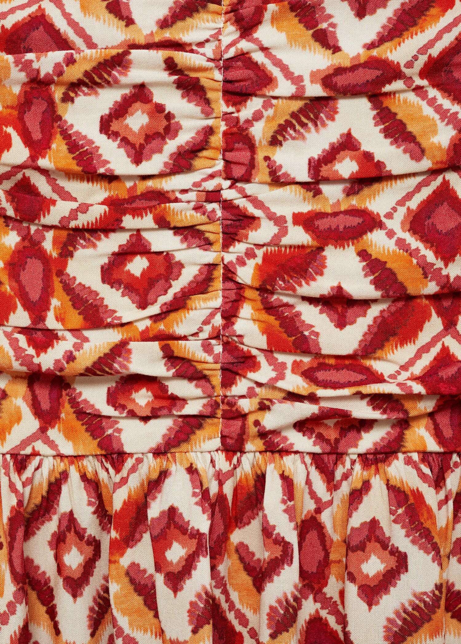 Printed cut-out detail dress - Details of the article 8