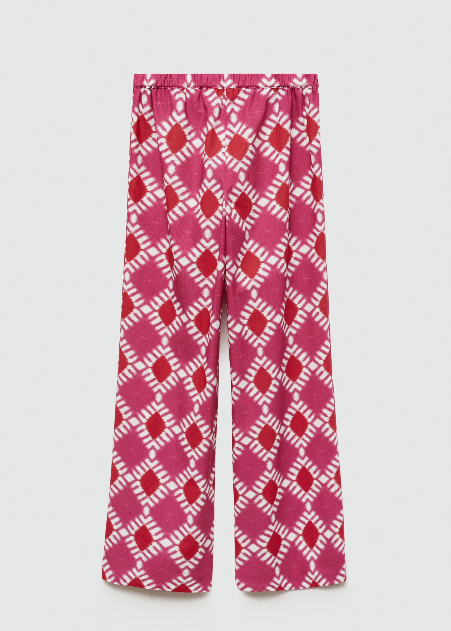 Geometric print trousers - Reverse of the article