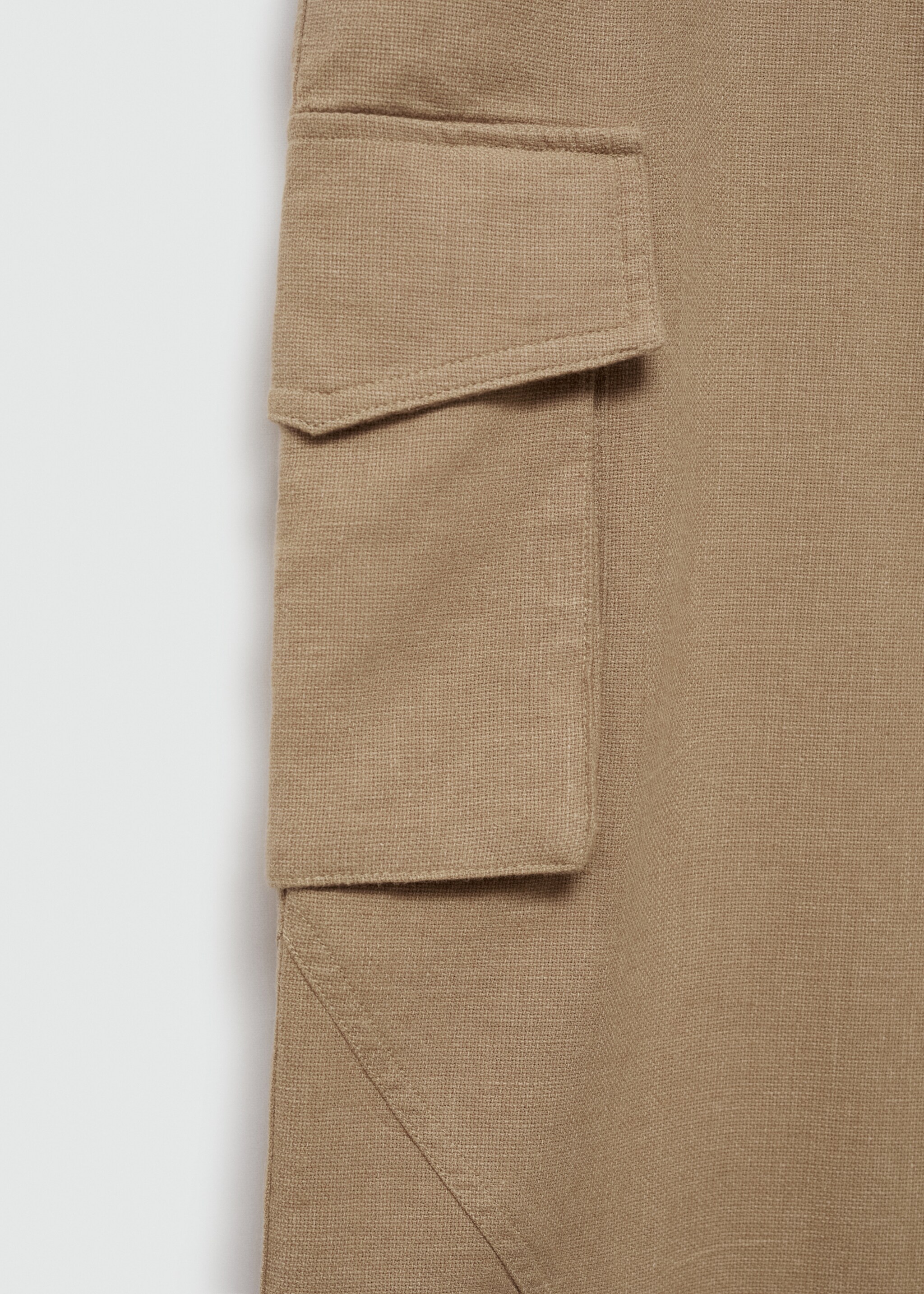 Cotton cargo trousers - Details of the article 8, Brown. Ref: 67089404-00.