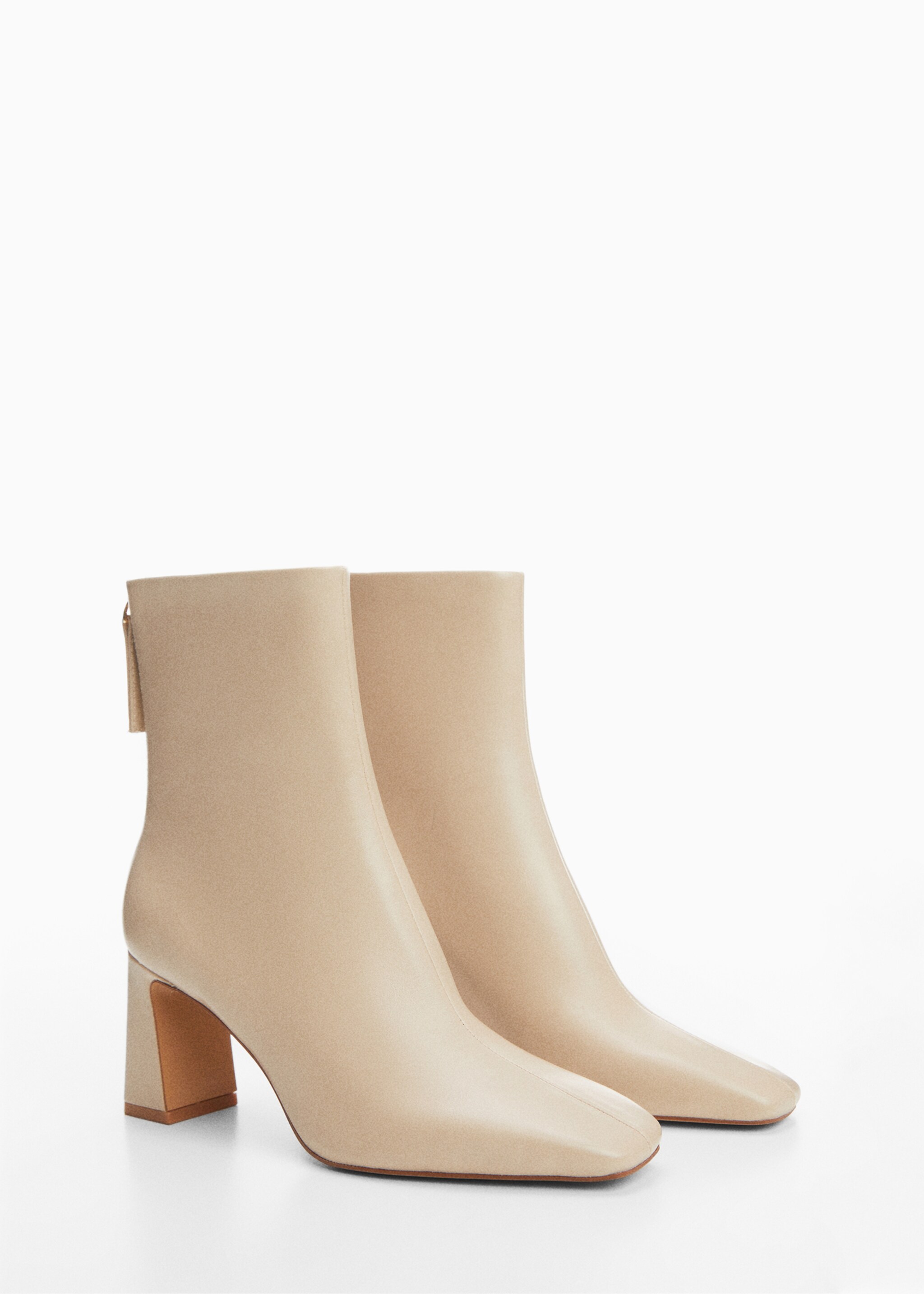 Zipper fastening bootie - Medium plane