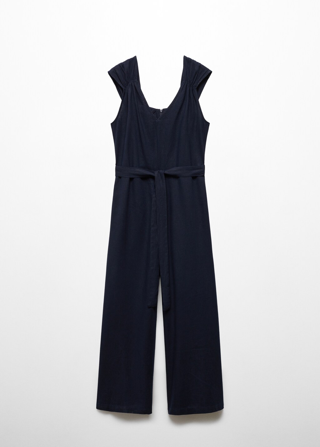 MANGO(マンゴ)☆Belt linen jumpsuit☆SNS大人気 Mango Women's Belt Linen Jumpsuit - Jumpsuits - Free