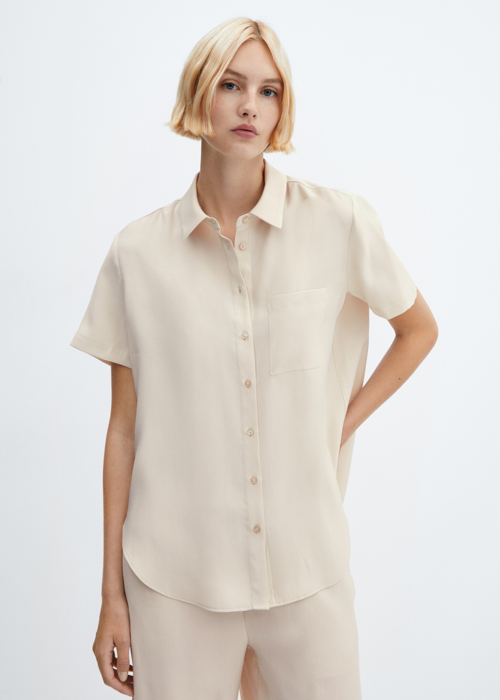 Short sleeve pocket shirt - Medium plane