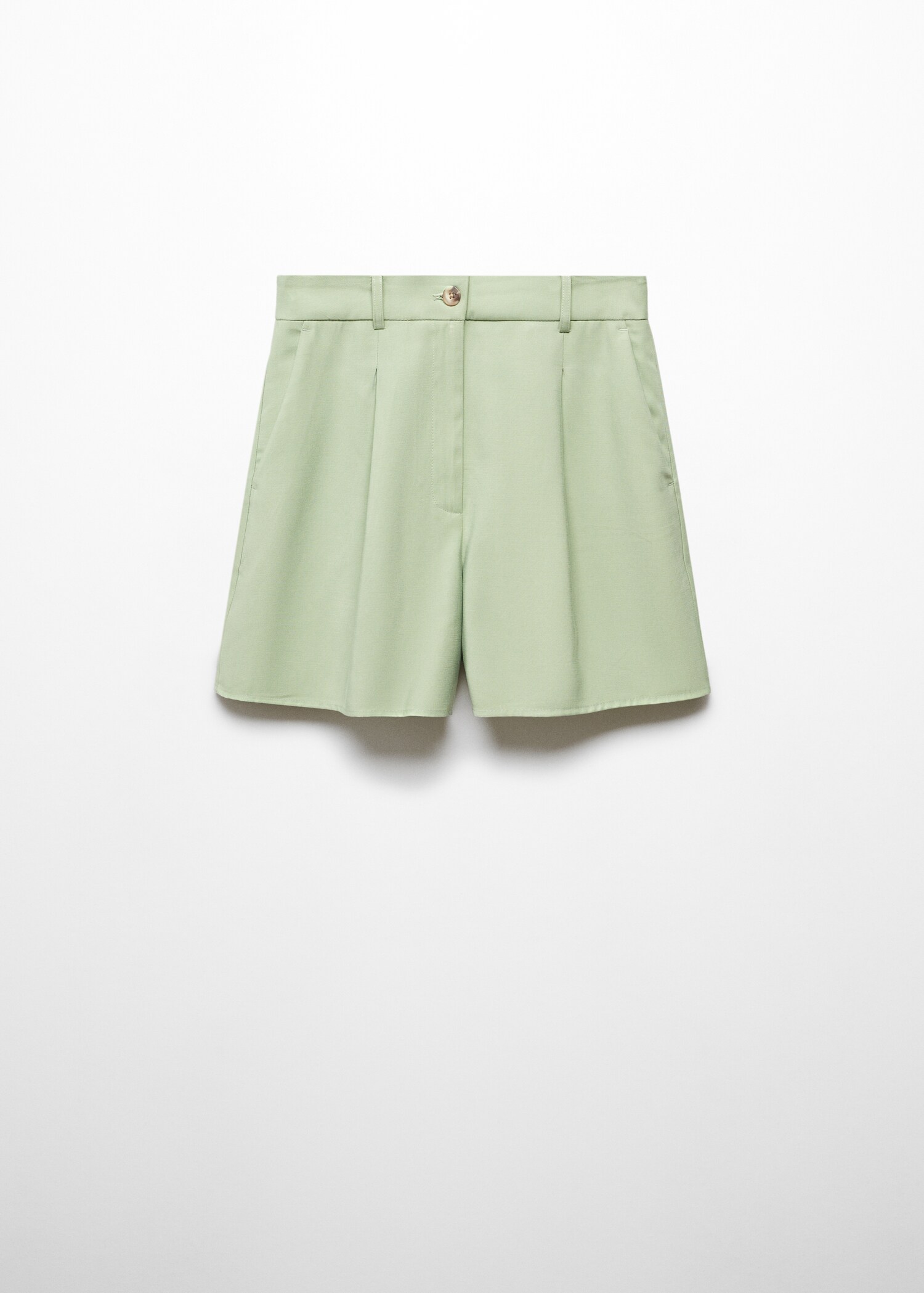 Pleated high-waist shorts - Article without model