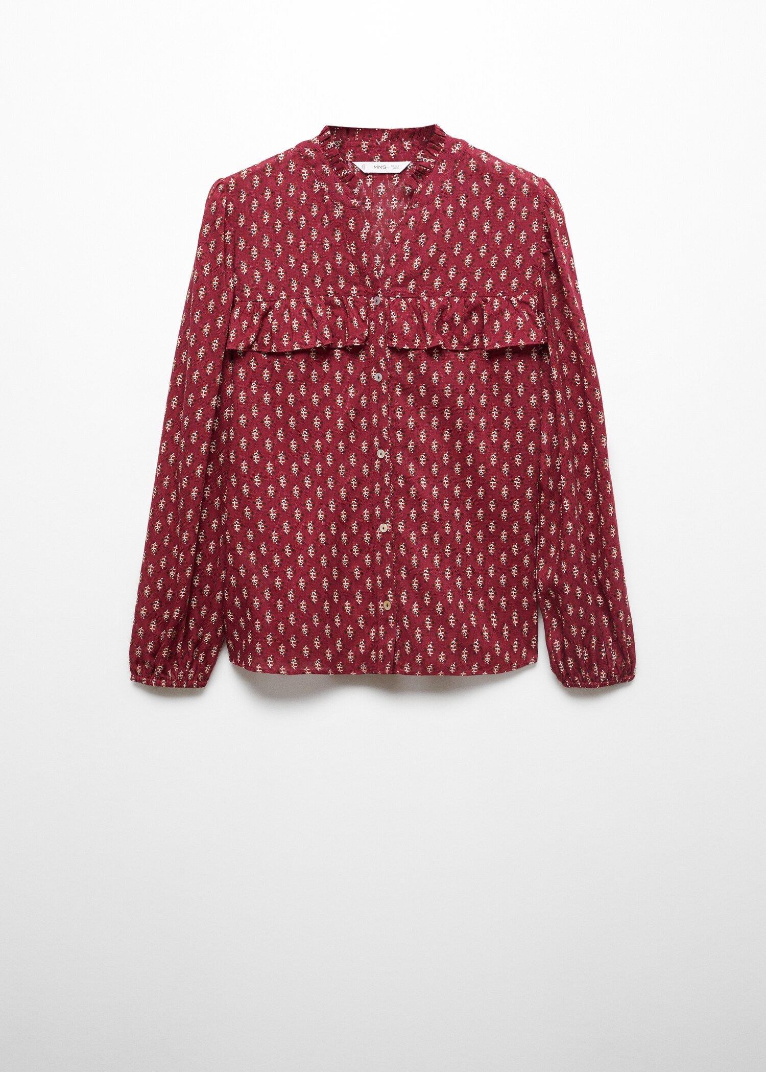 Blusa estampada volantes - Artículo sin modelo