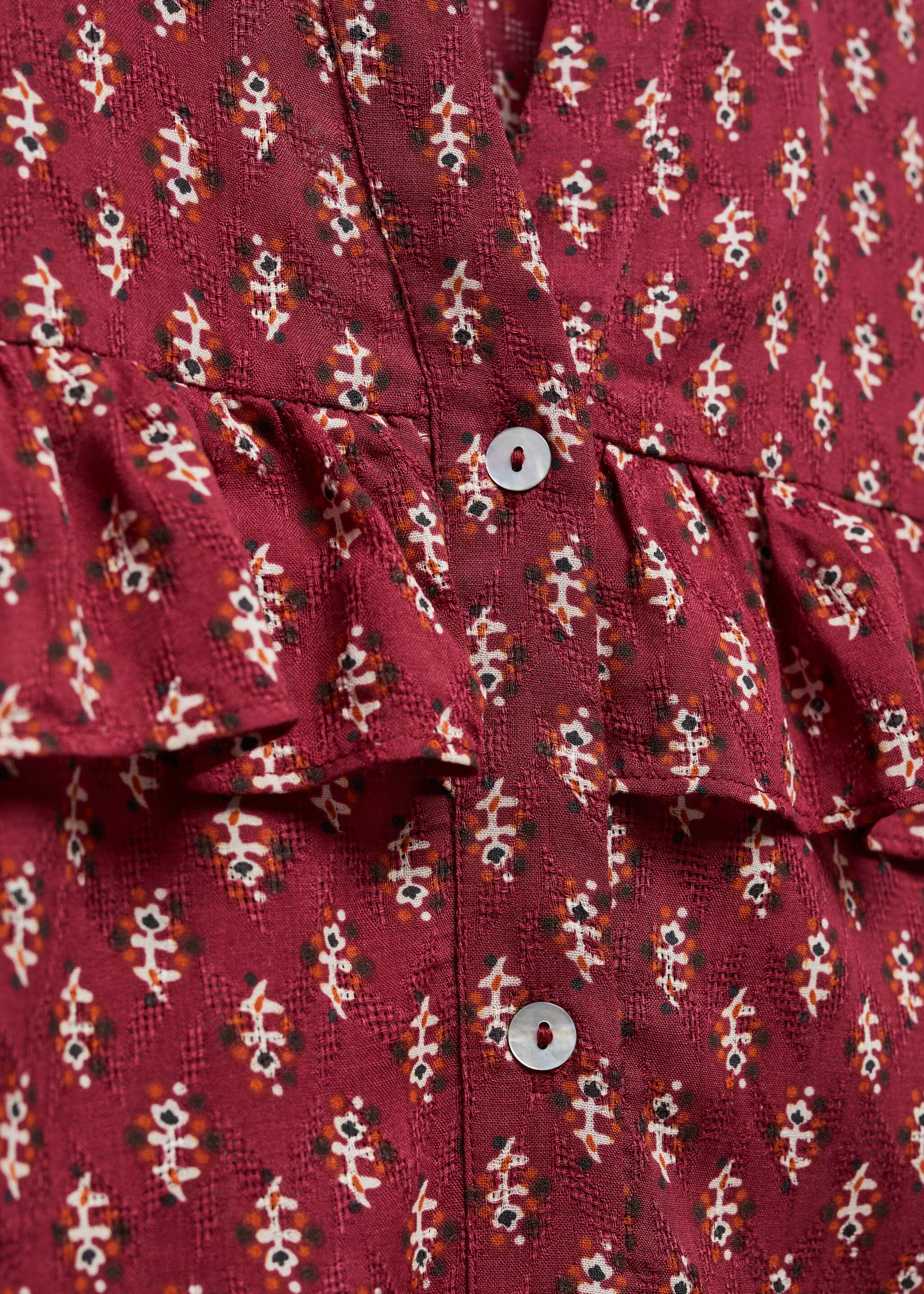 Ruffles printed blouse - Details of the article 8