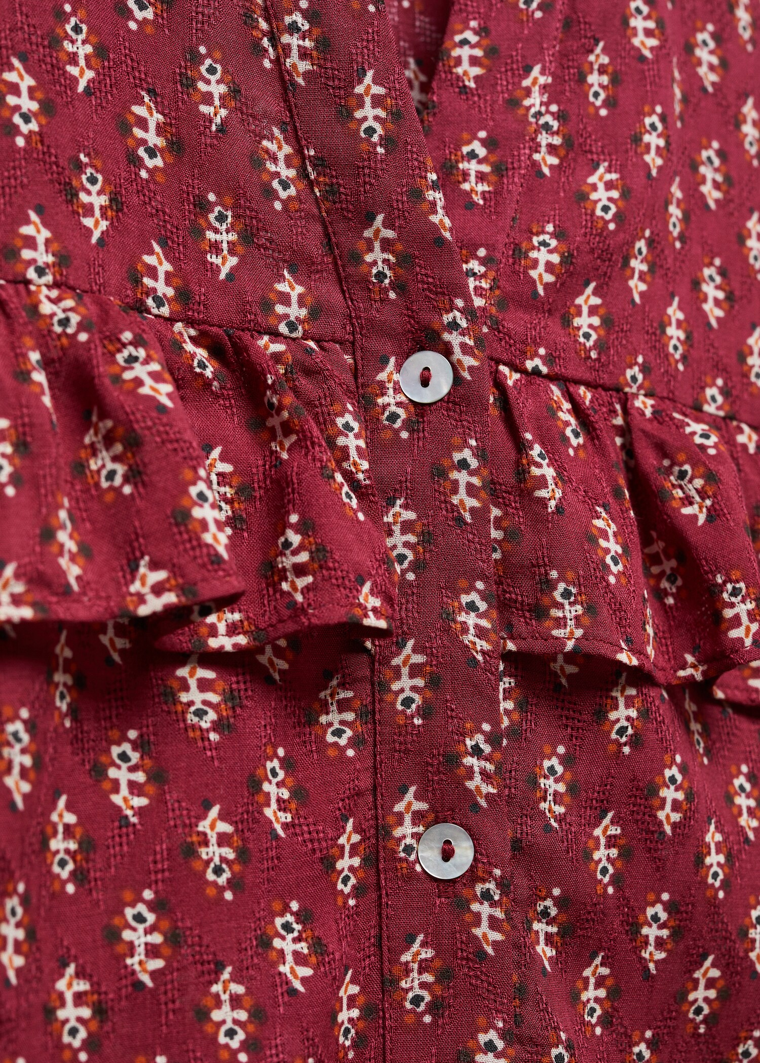 Blusa estampada volantes - Detalle del artículo 8