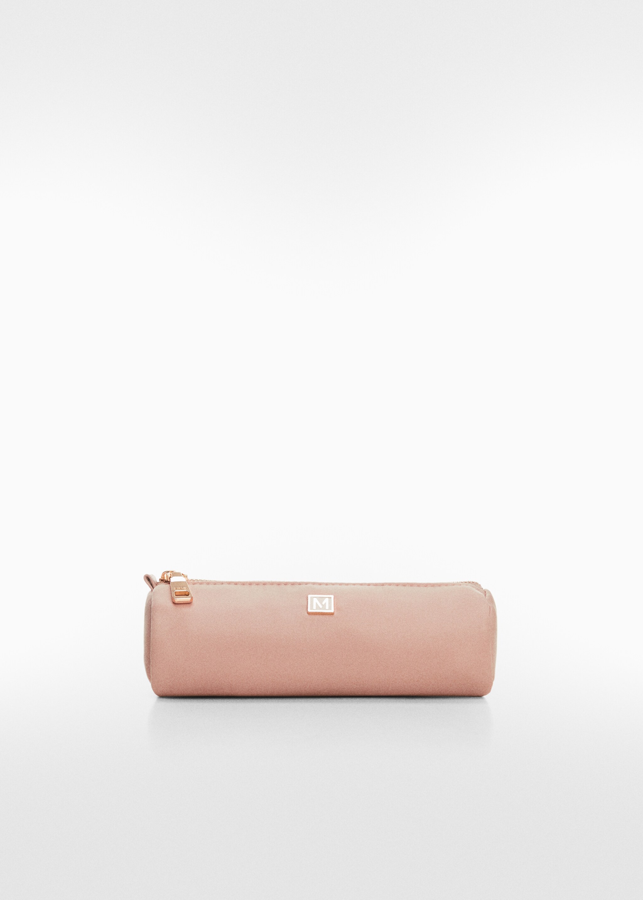 Logo zipped pencil case - Article without model, Light Pink. Ref: 67090429-00.