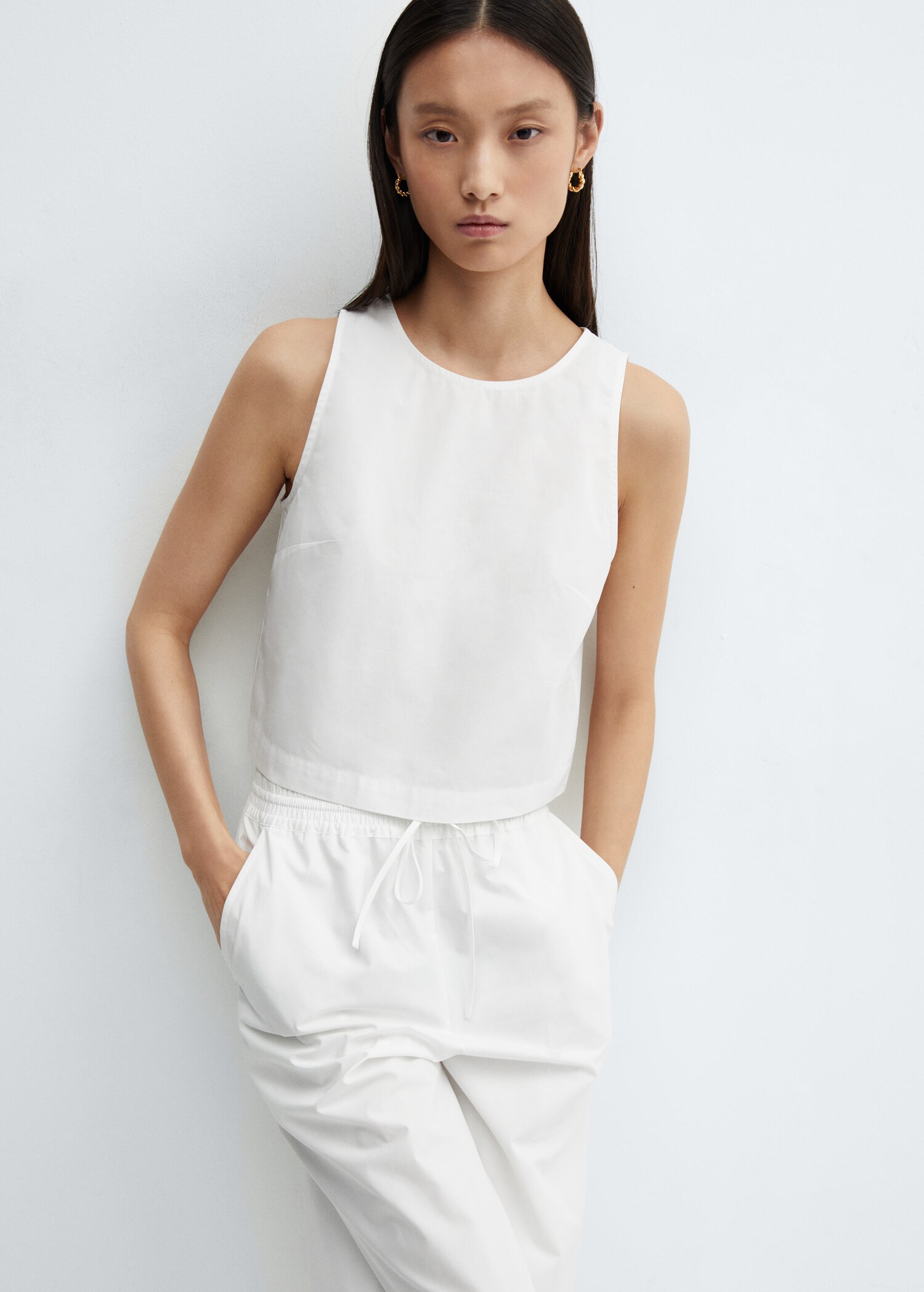 Cotton crop top - Medium plane