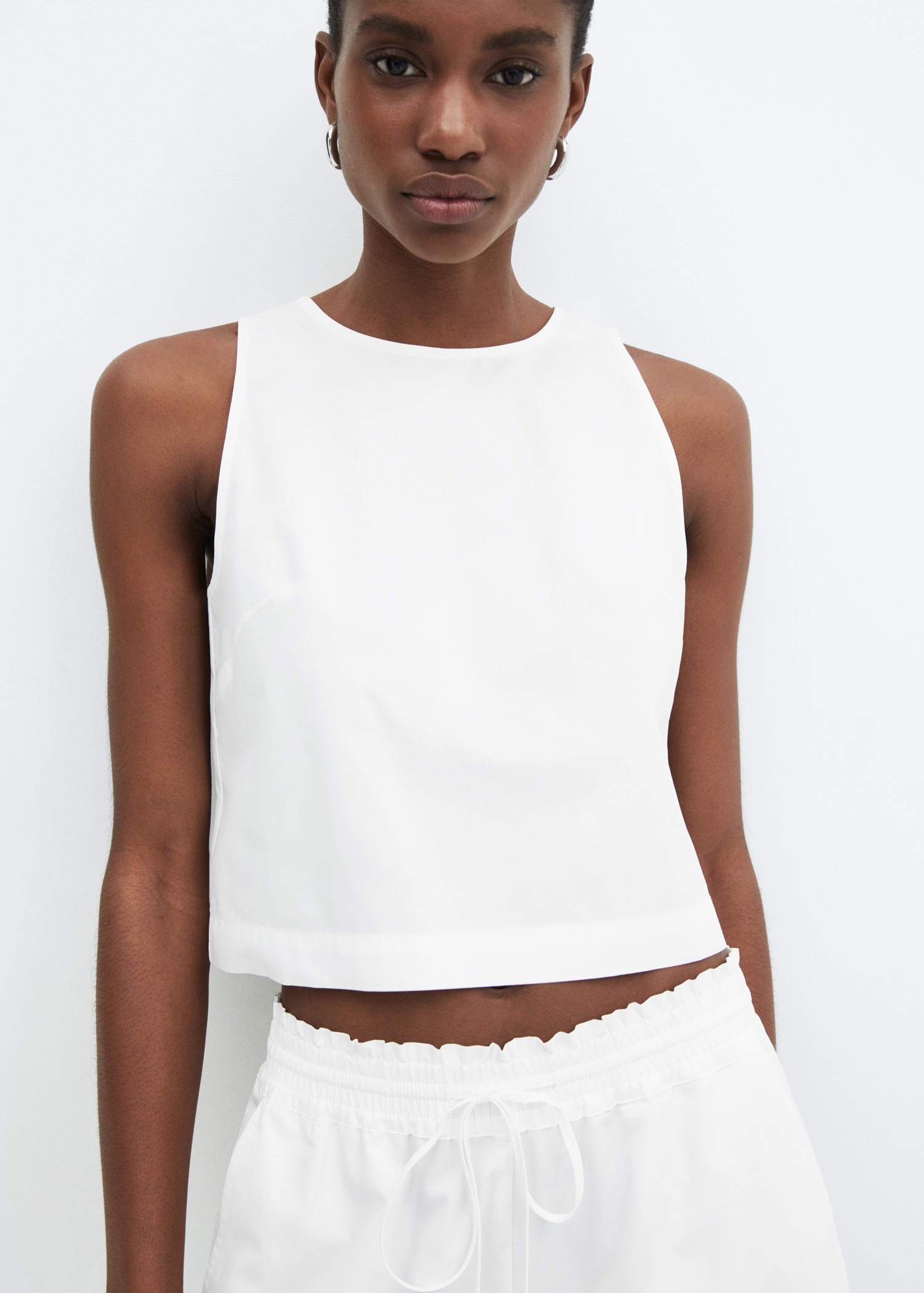 Crop top coton Femme MANGO OUTLET France métropolitaine
