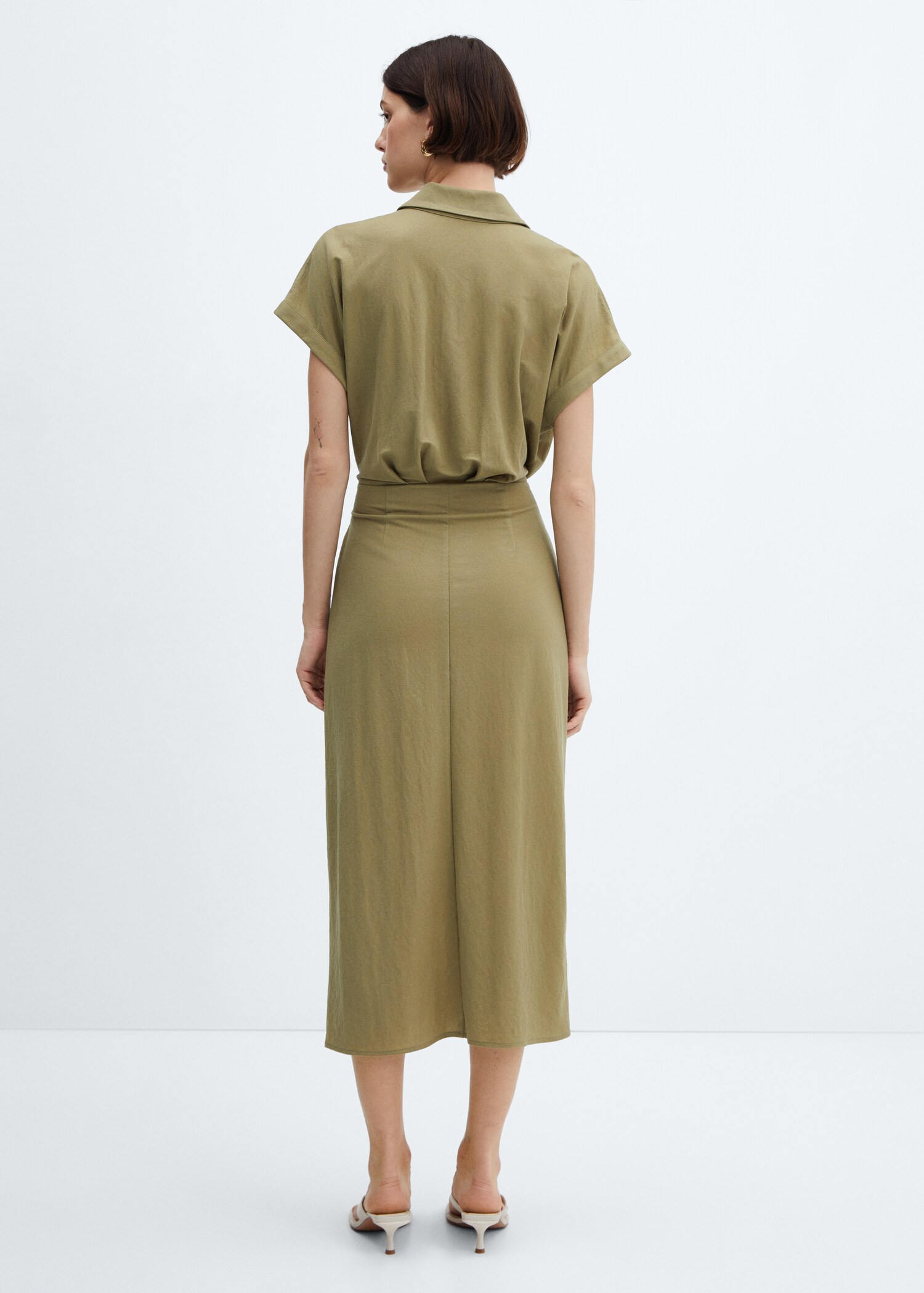 Bow shirt dress - Reverse of the article