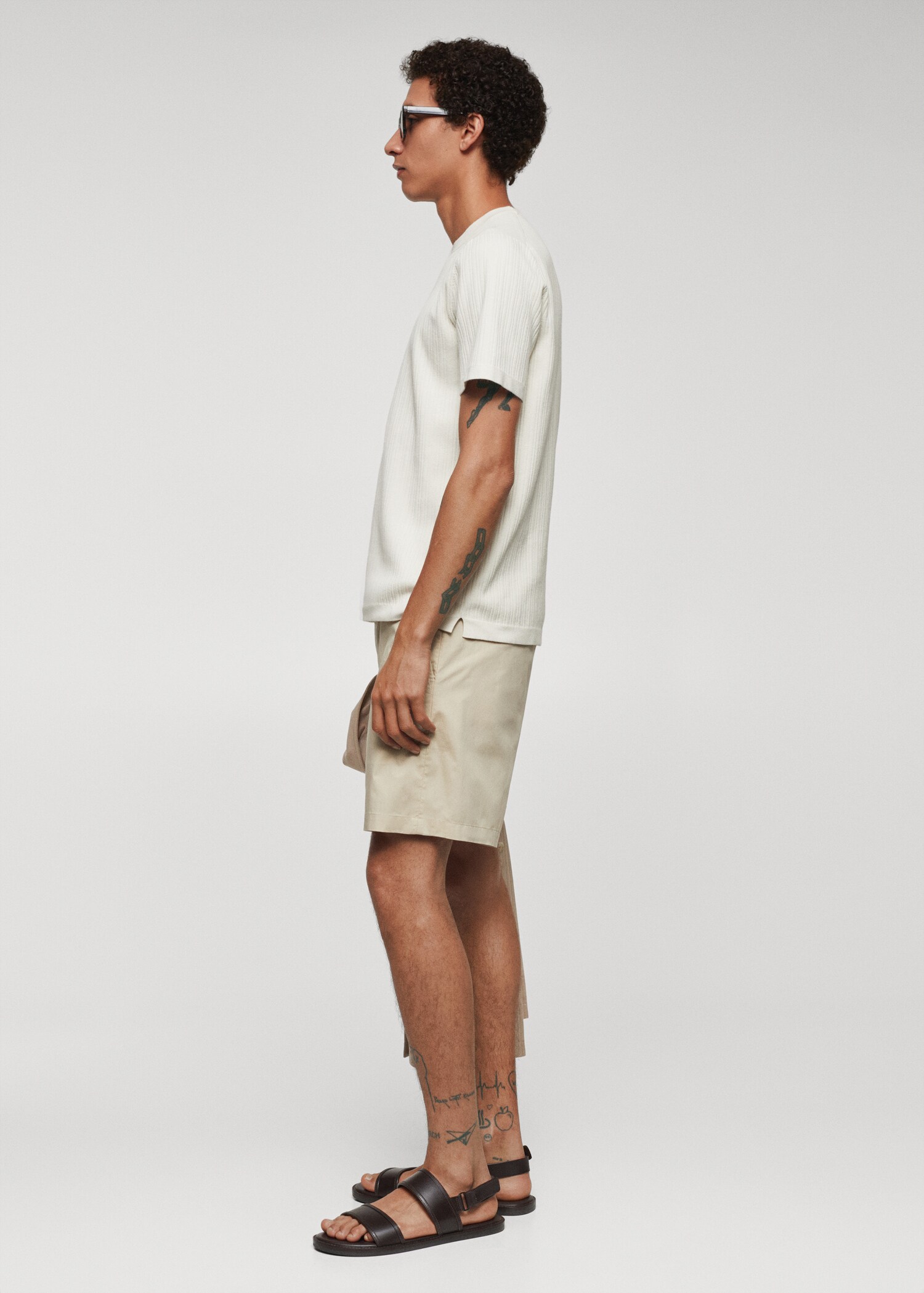 Βερμούδα slim fit βαμβάκι - Λεπτομέρεια του προϊόντος 2