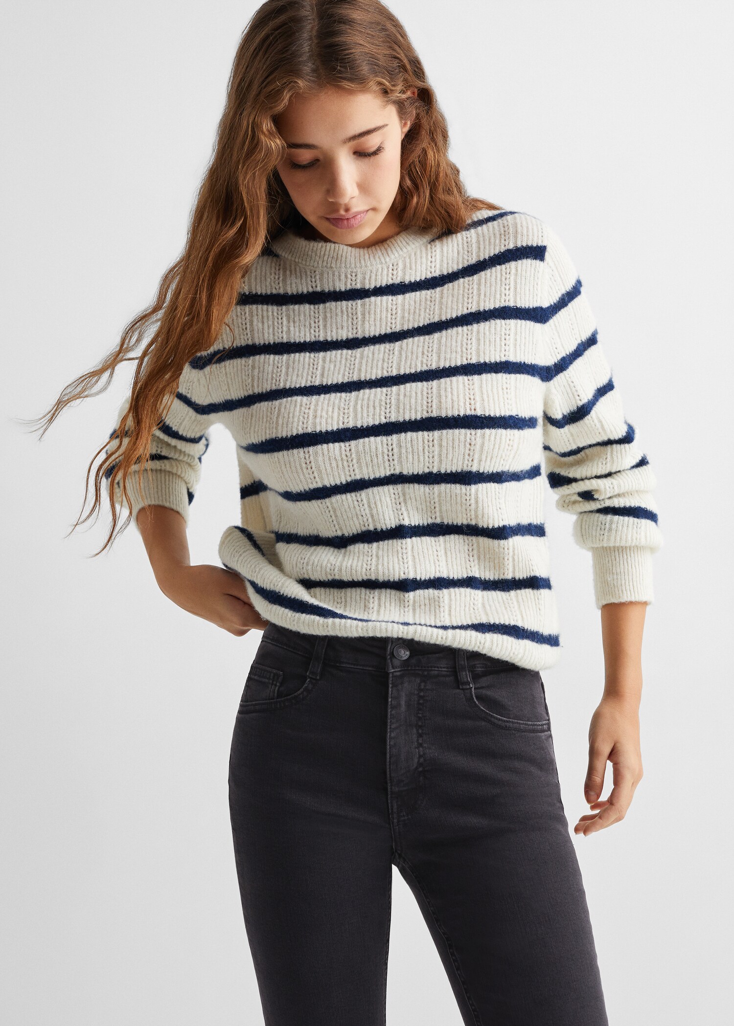 Flared finished jeans - Medium plane