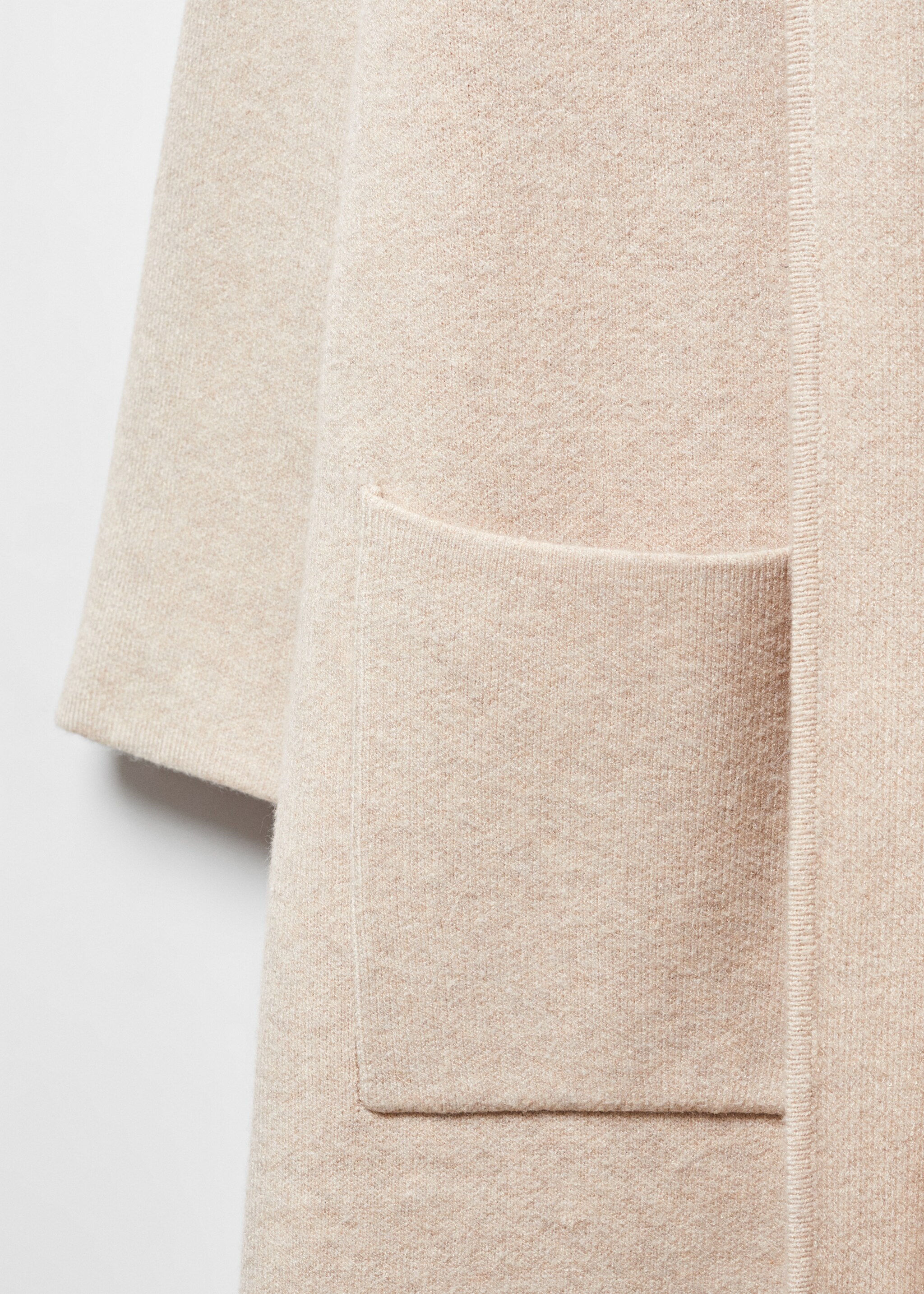 Haină oversize din tricot cu buzunare - Detaliu al articolului 8