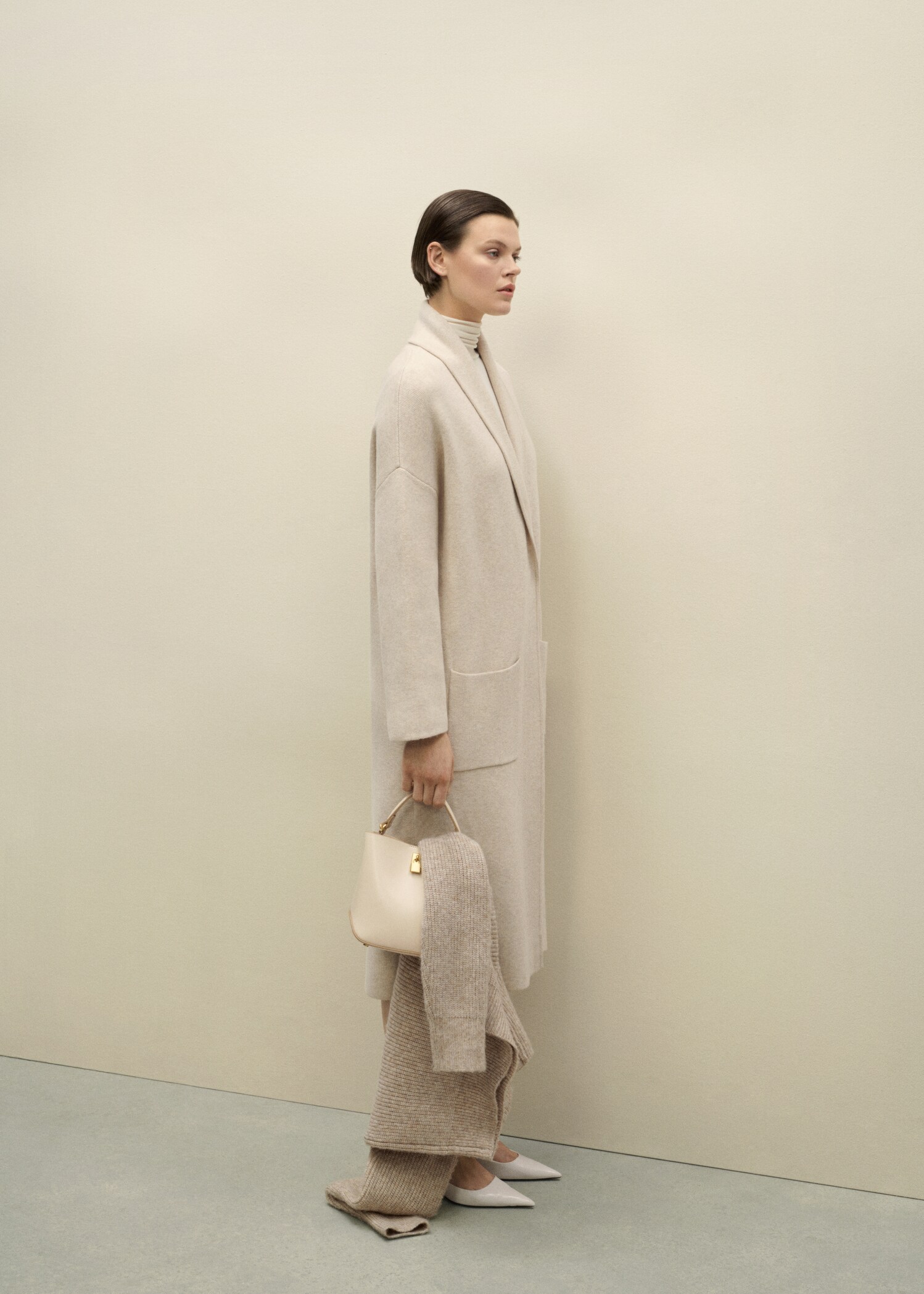 Oversize-Strickmantel mit Taschen - Detail des Artikels 9
