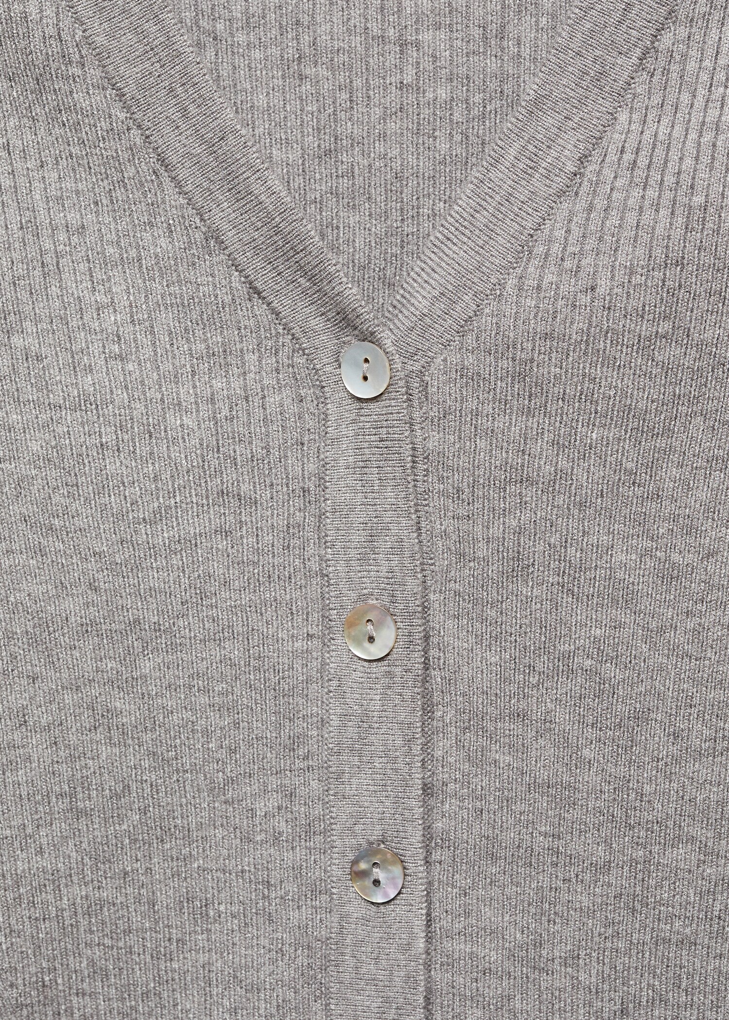 V-neck ribbed cardigan - Details of the article 8