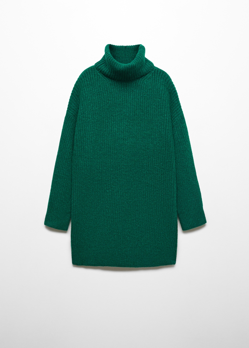 Ribbed turtleneck dress - Women | MANGO OUTLET USA