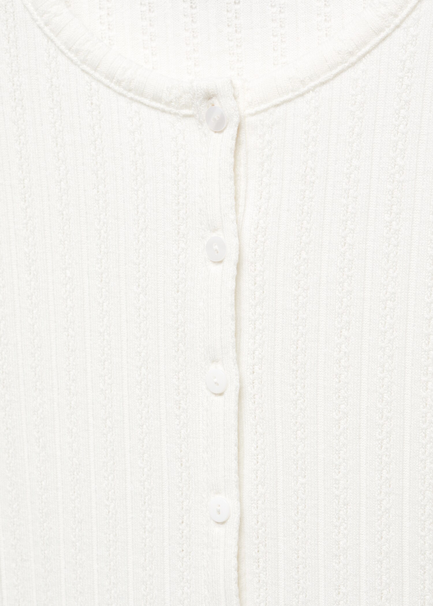 Textured rib-knit cardigan - Details of the article 8